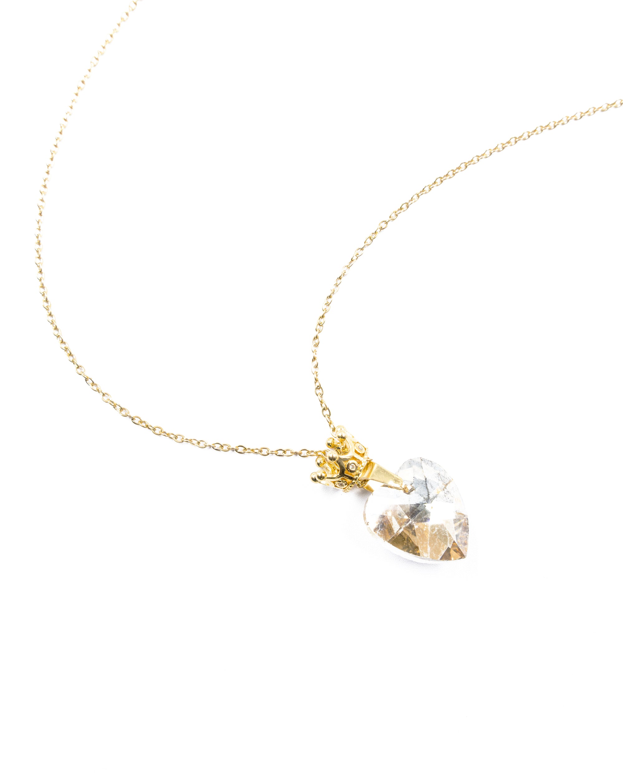 Conjunto dorado de Corazon M15 Acero Inoxidable