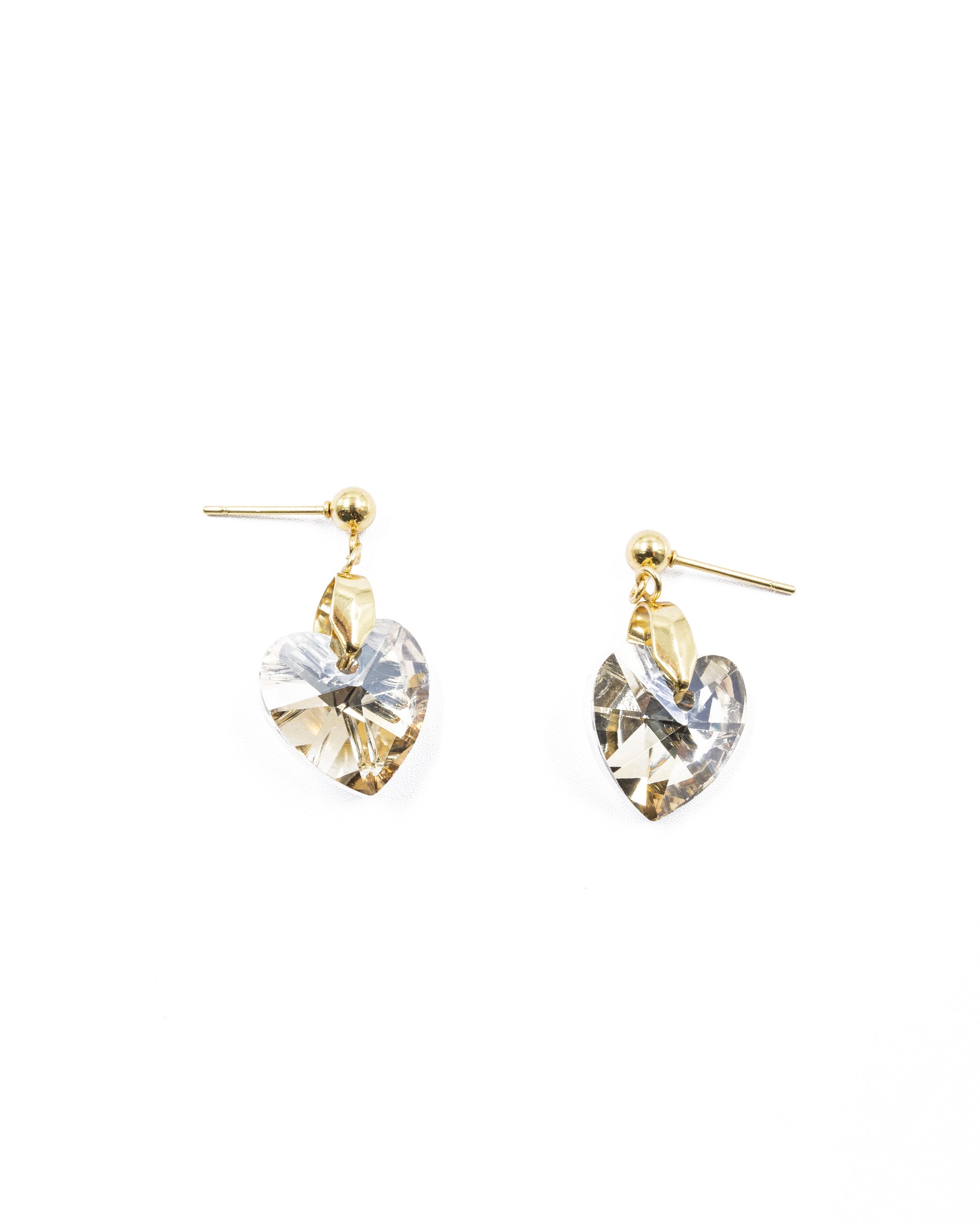 Conjunto dorado de Corazon M15 Acero Inoxidable