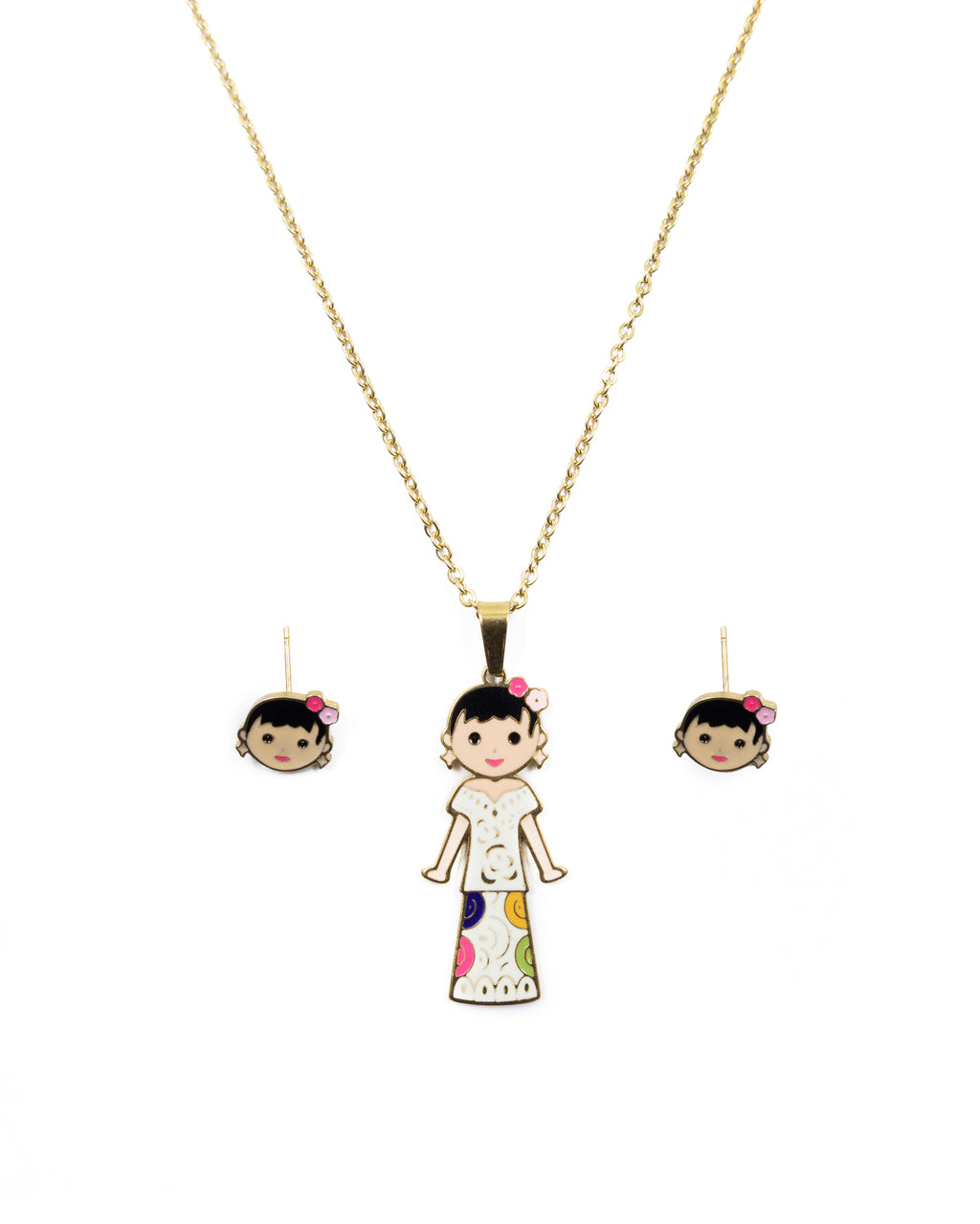 Conjunto de Bailarina Mexicana M4 Acero Inoxidable