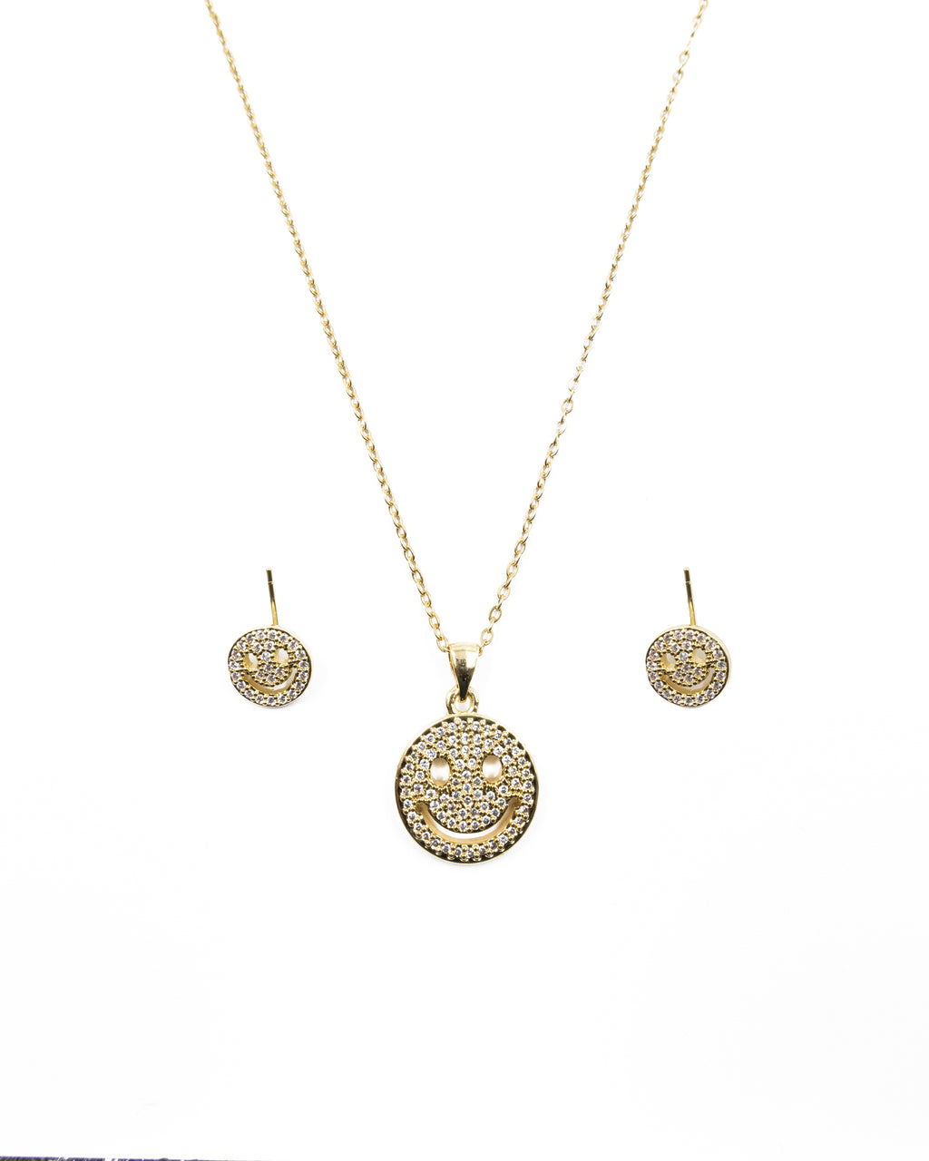 Conjunto dorado de carita sonriente M3 Acero Inoxidable