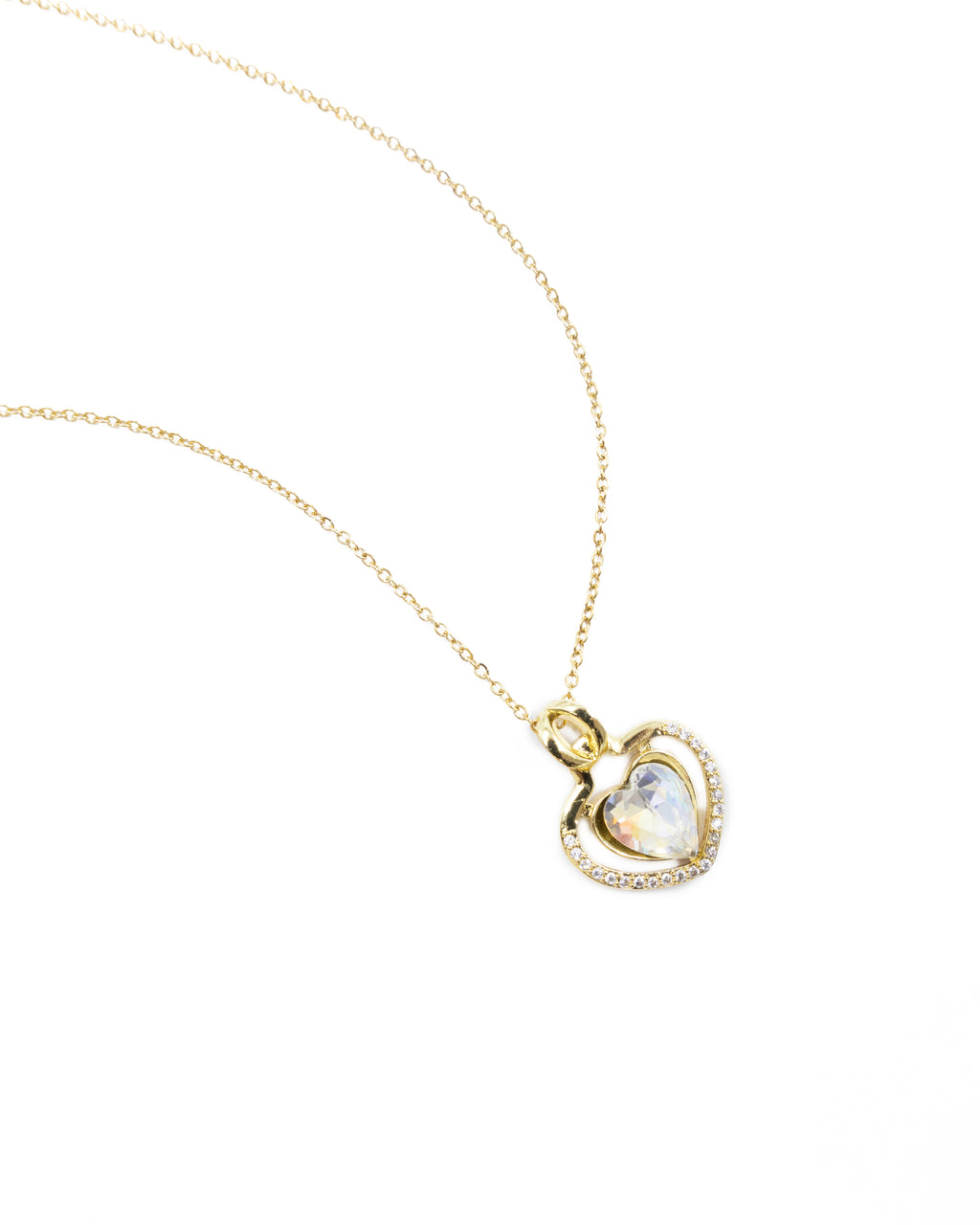 Conjunto dorado de Corazon M30 Acero Inoxidable