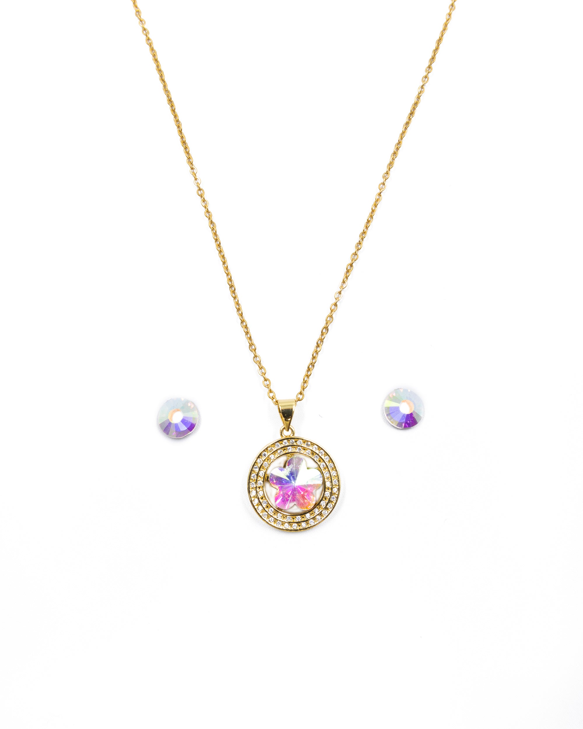 Conjunto dorado de Flor 31 Oro Laminado