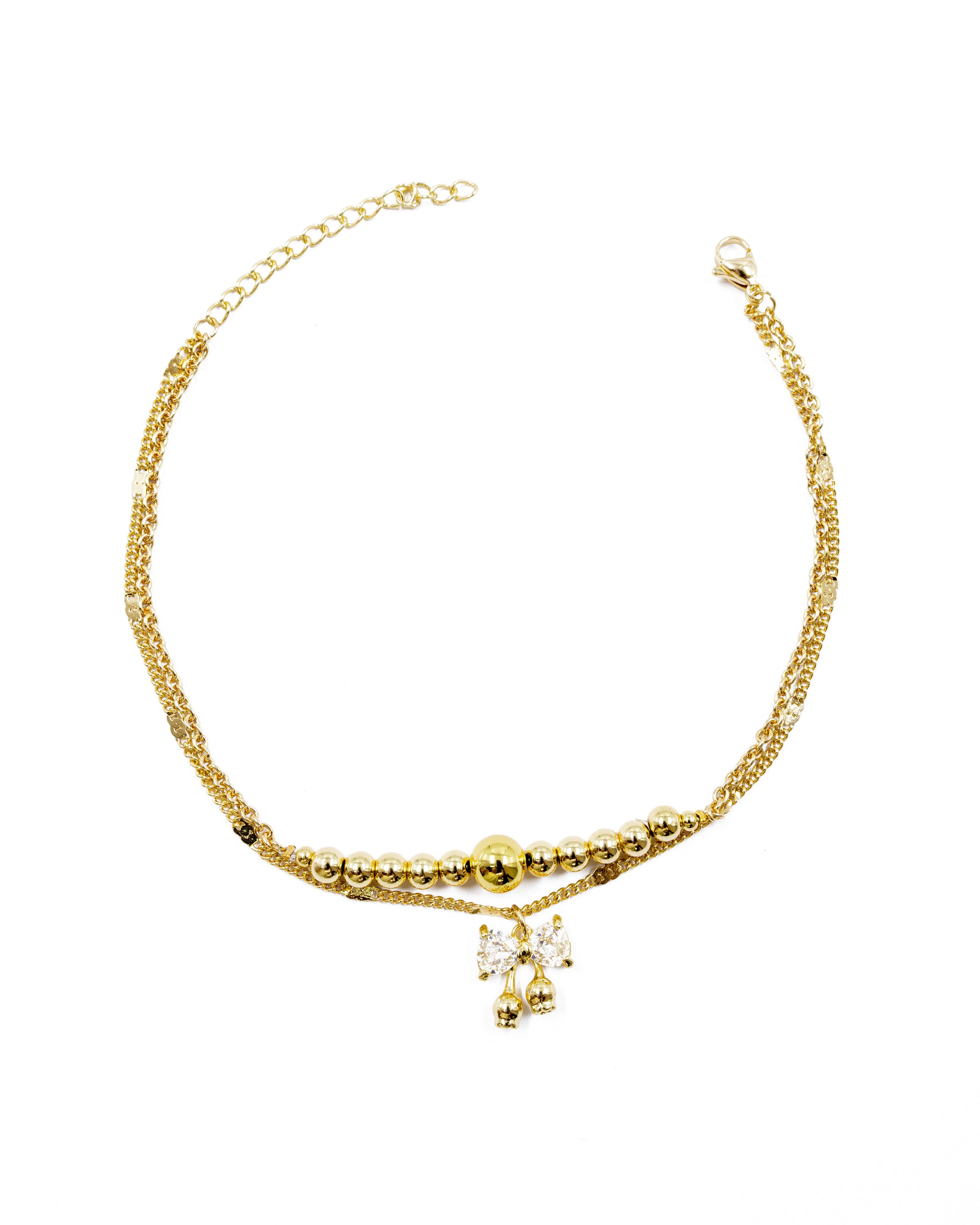 Tobilleras con Dije de Mo?o M11 Oro Laminado