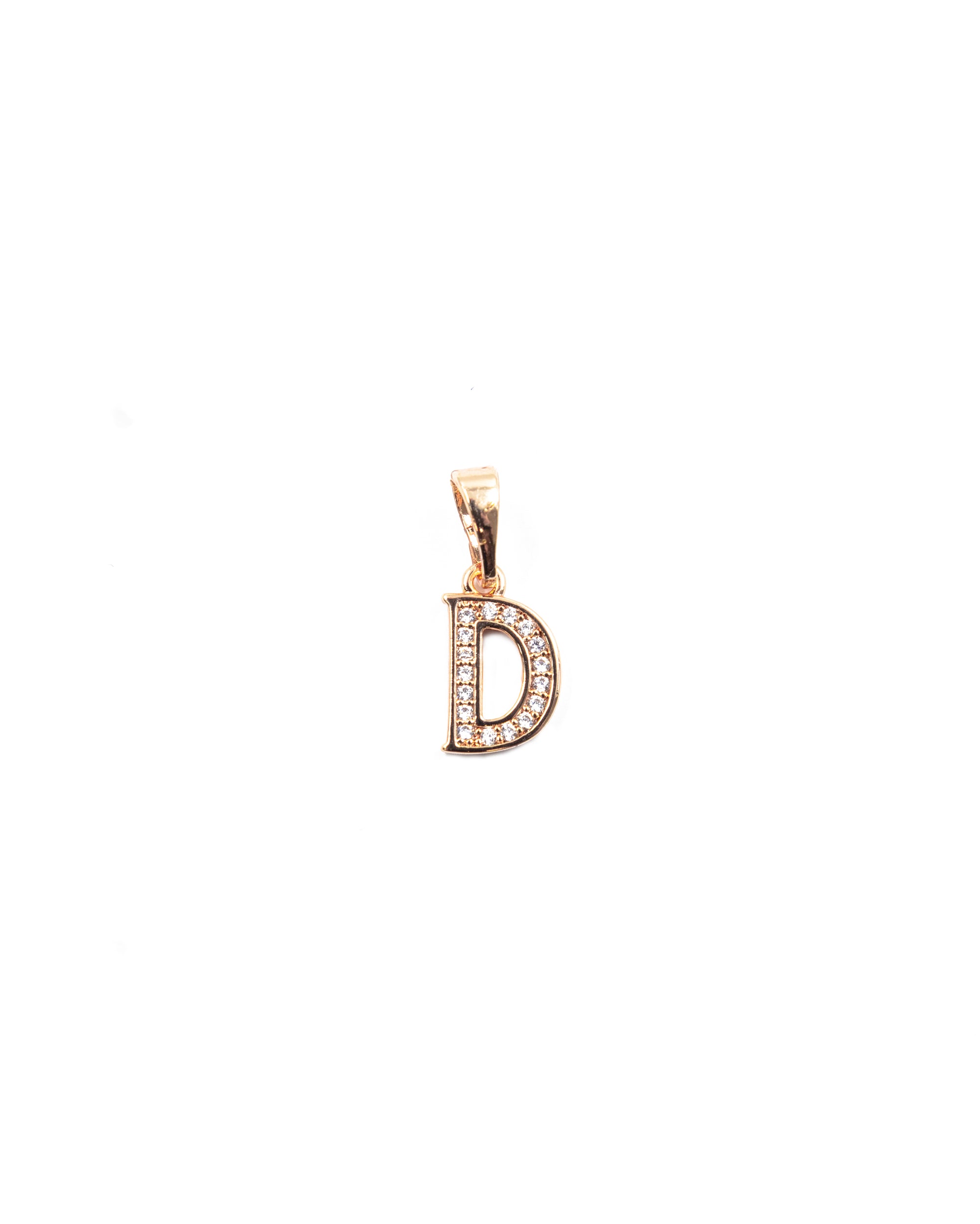 Dije de Letra D M1 Oro Laminado