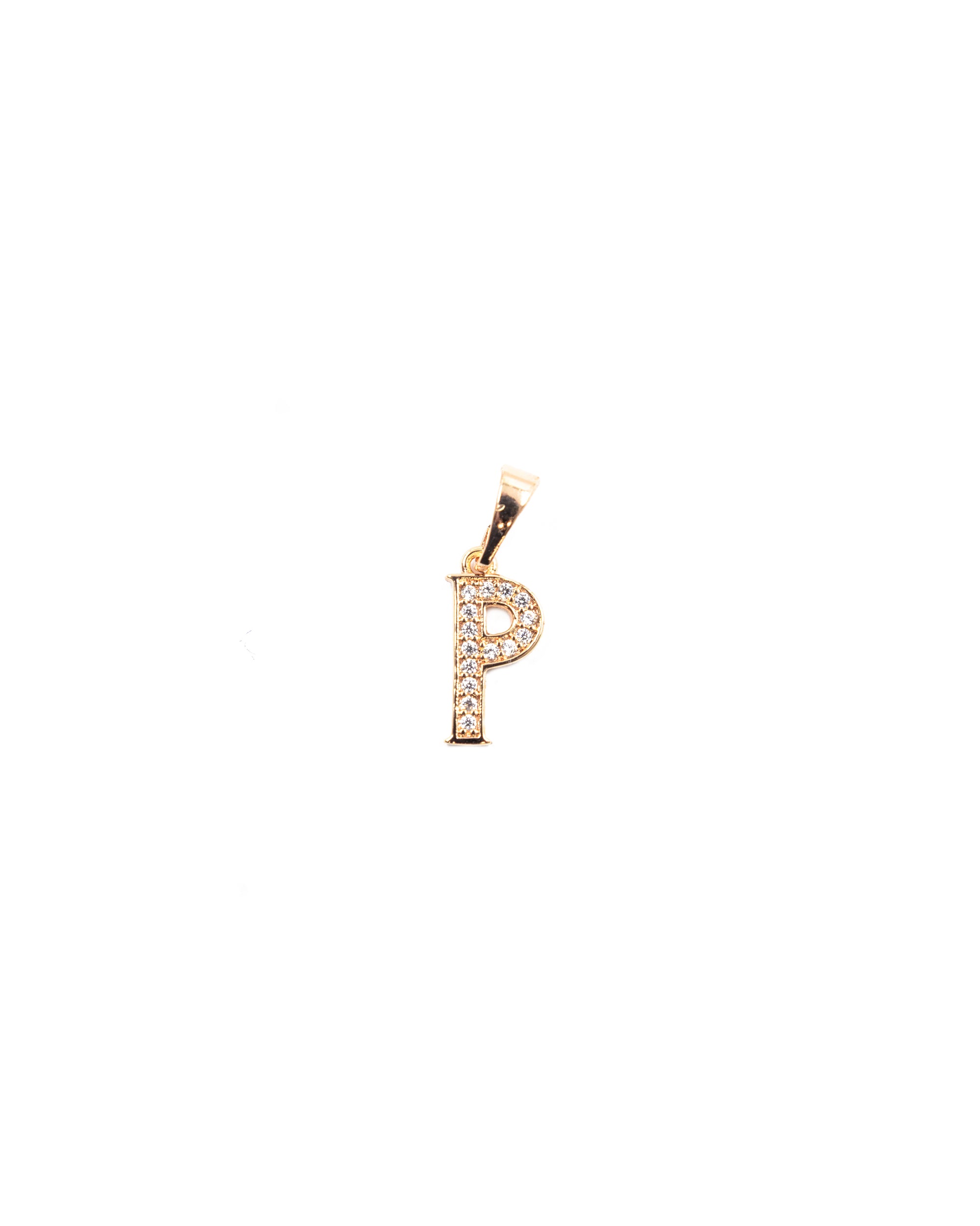 Dije de Letra P M1 Oro Laminado