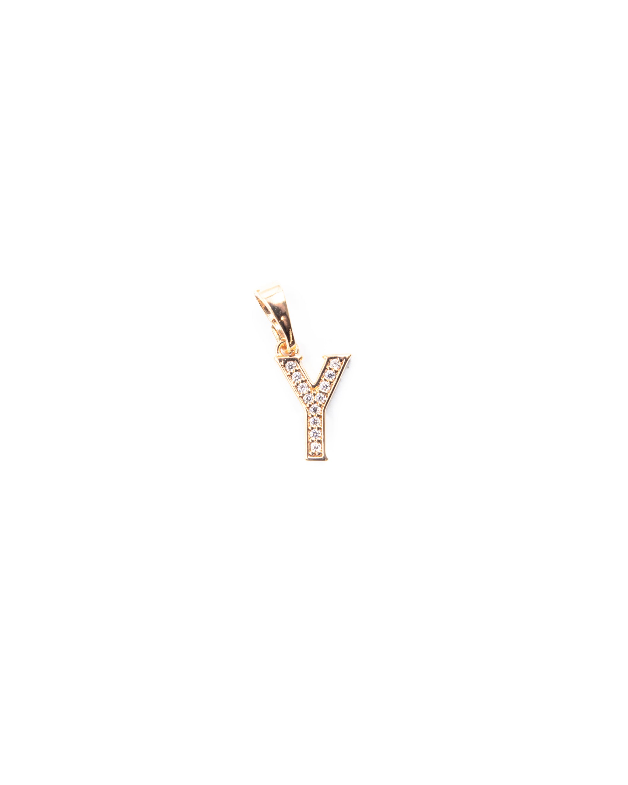 Dije de Letra Y M1 Oro Laminado
