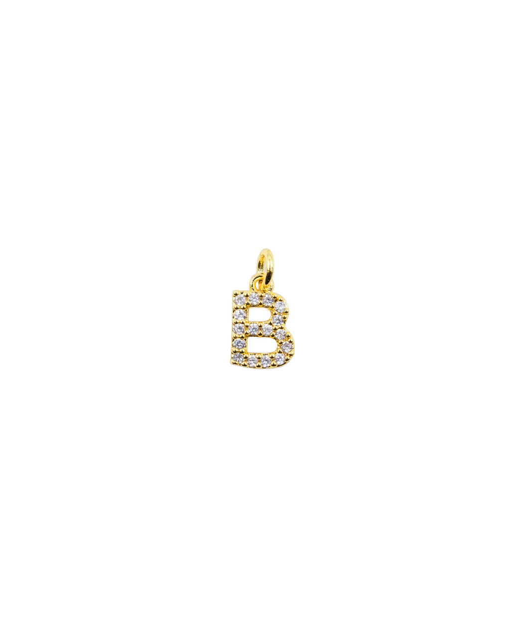 Dije de Letra B M3 - Paquete de 6 - Oro laminado