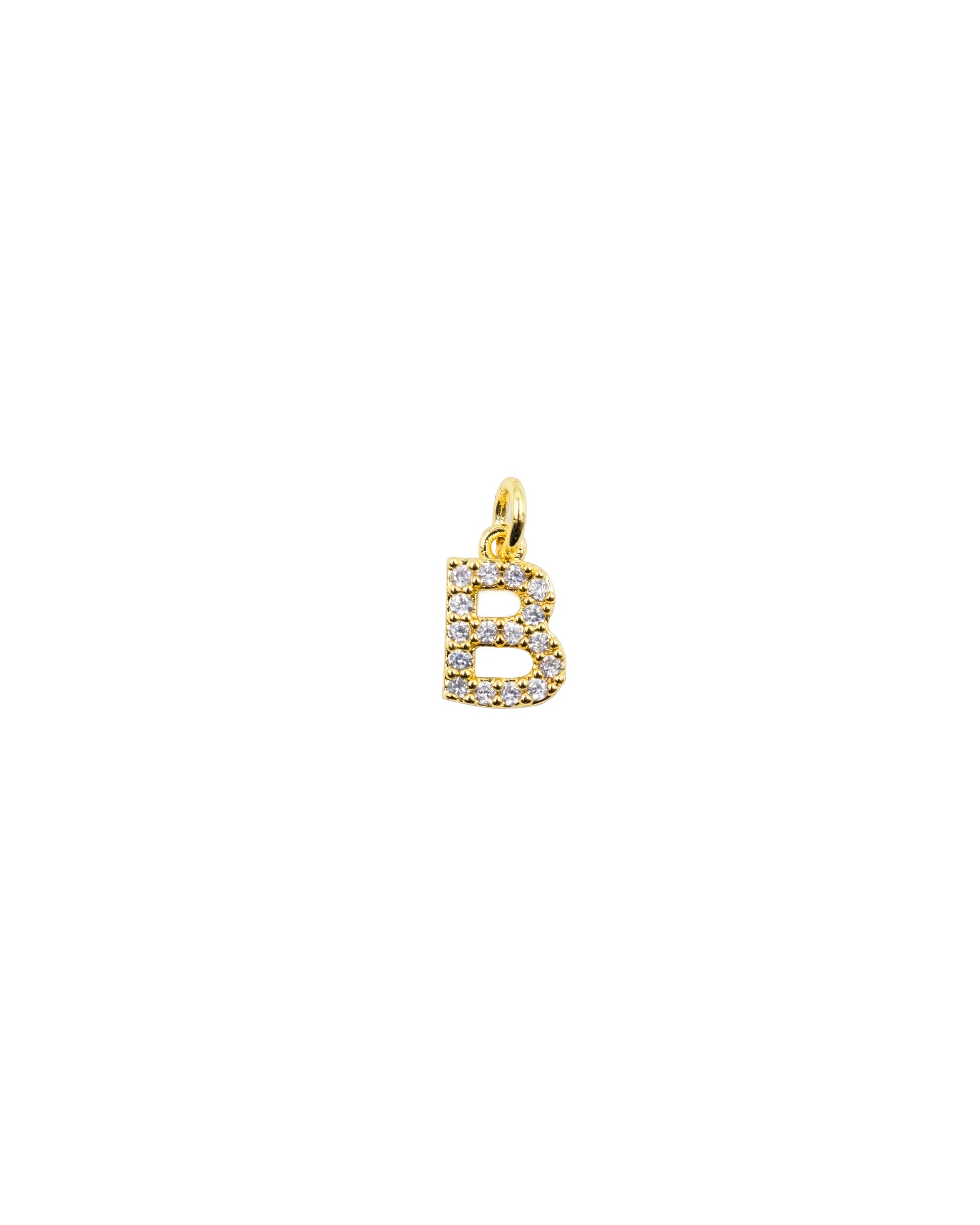 Dije de Letra B M3 - Paquete de 6 - Oro laminado