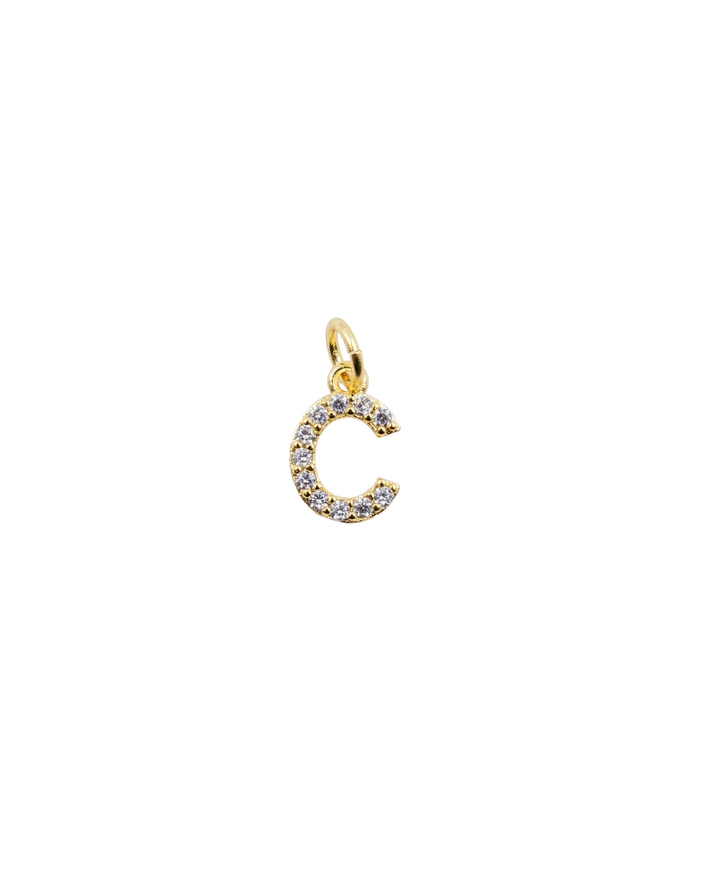 Dije de Letra C M3 - Paquete de 6 - Oro laminado