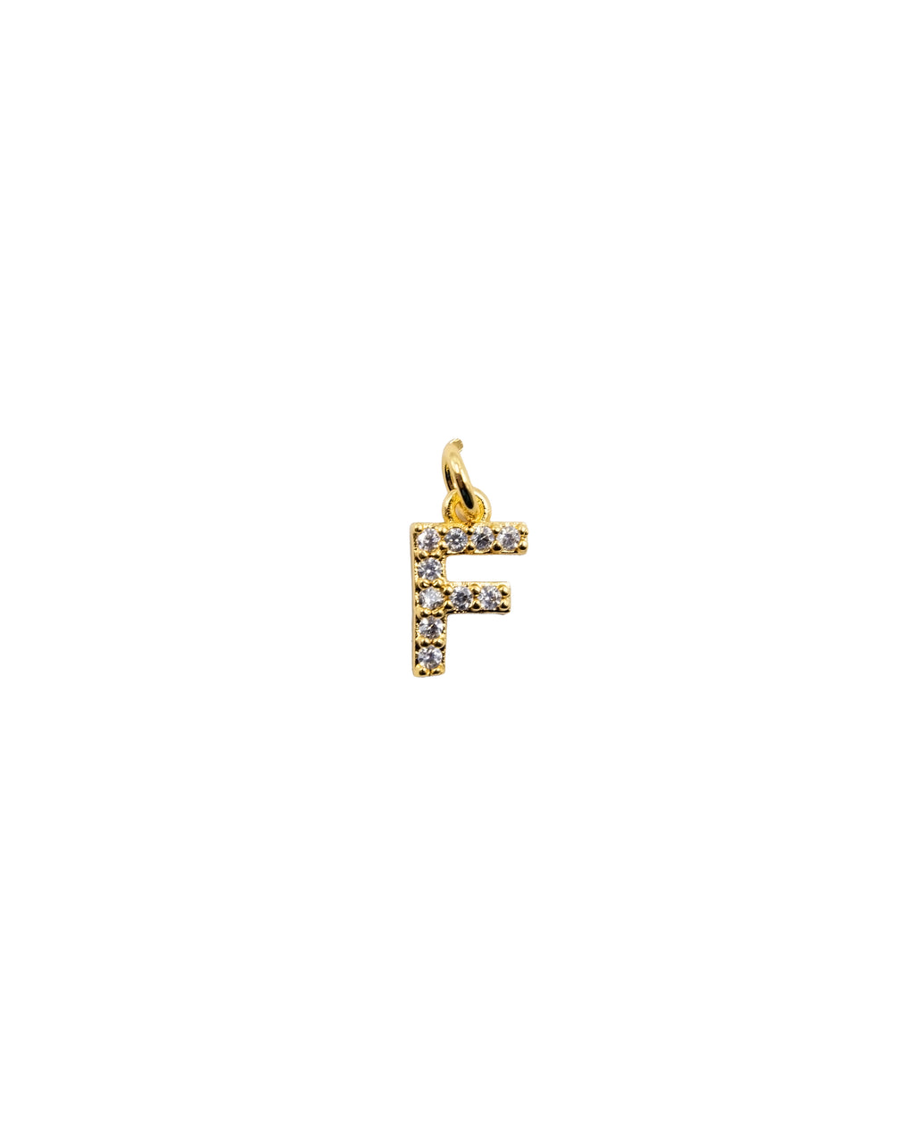 Dije de Letra F M3 - Paquete de 6 - Oro laminado