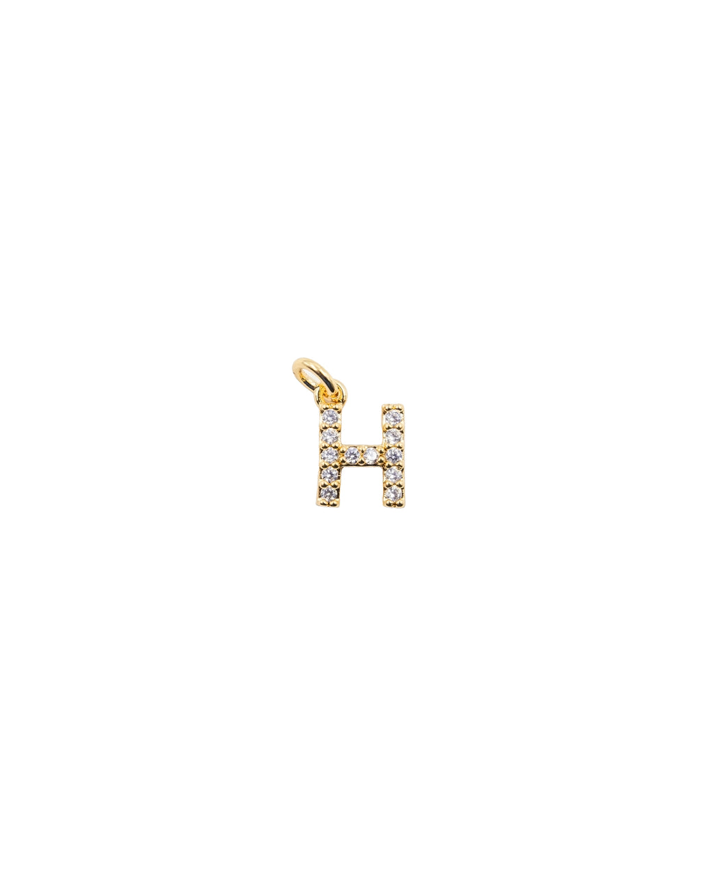 Dije de Letra H M3 - Paquete de 6 - Oro laminado