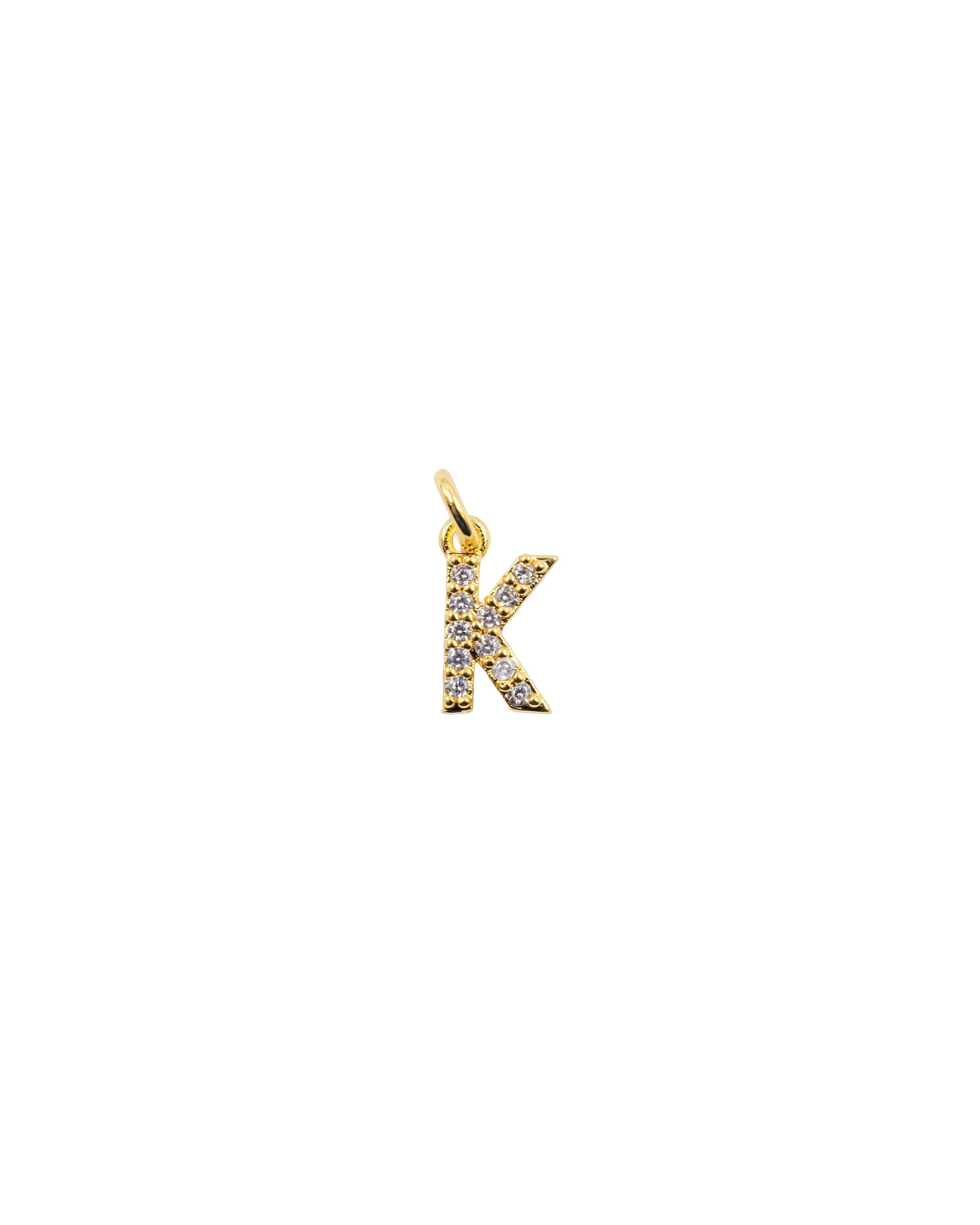 Dije de Letra K M3 - Paquete de 6 - Oro laminado