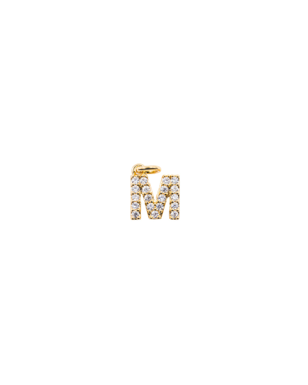 Dije de Letra M M3 - Paquete de 6 - Oro laminado