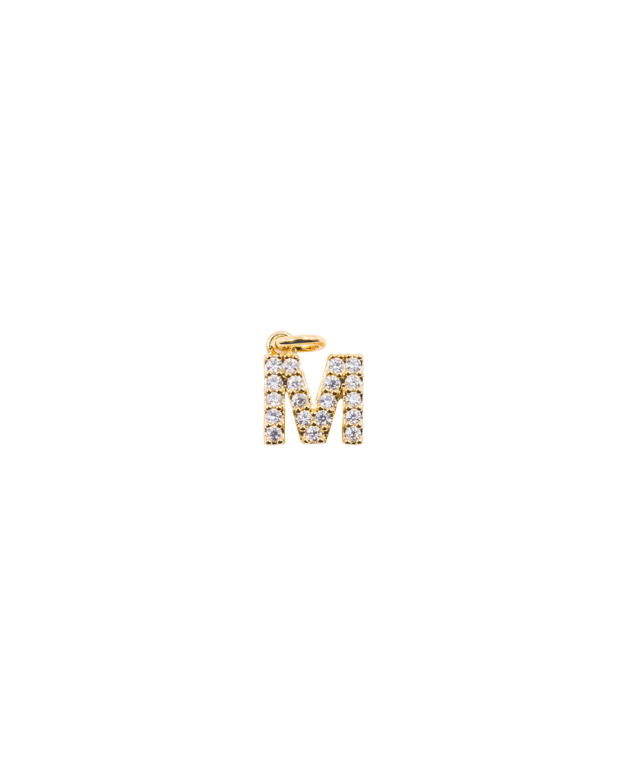 Dije de Letra M M3 - Paquete de 6 - Oro laminado