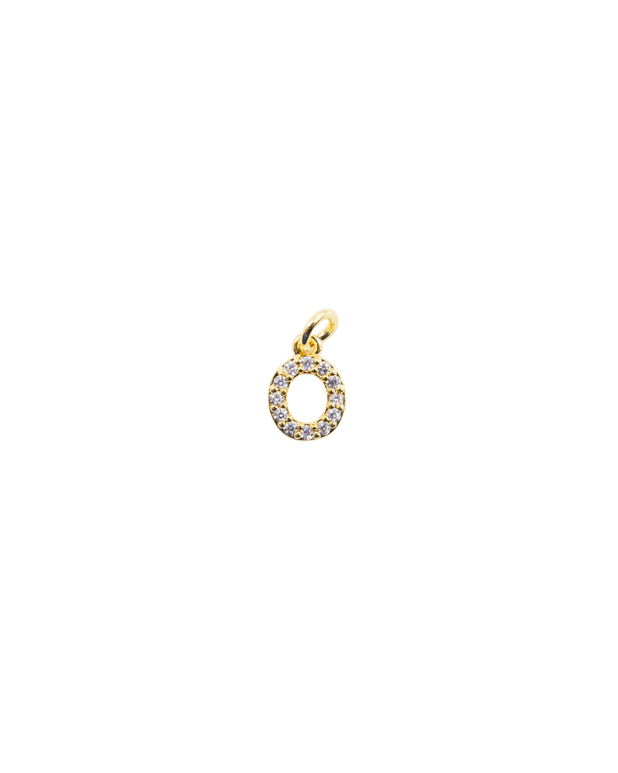 Dije de Letra O M3 - Paquete de 6 - Oro laminado