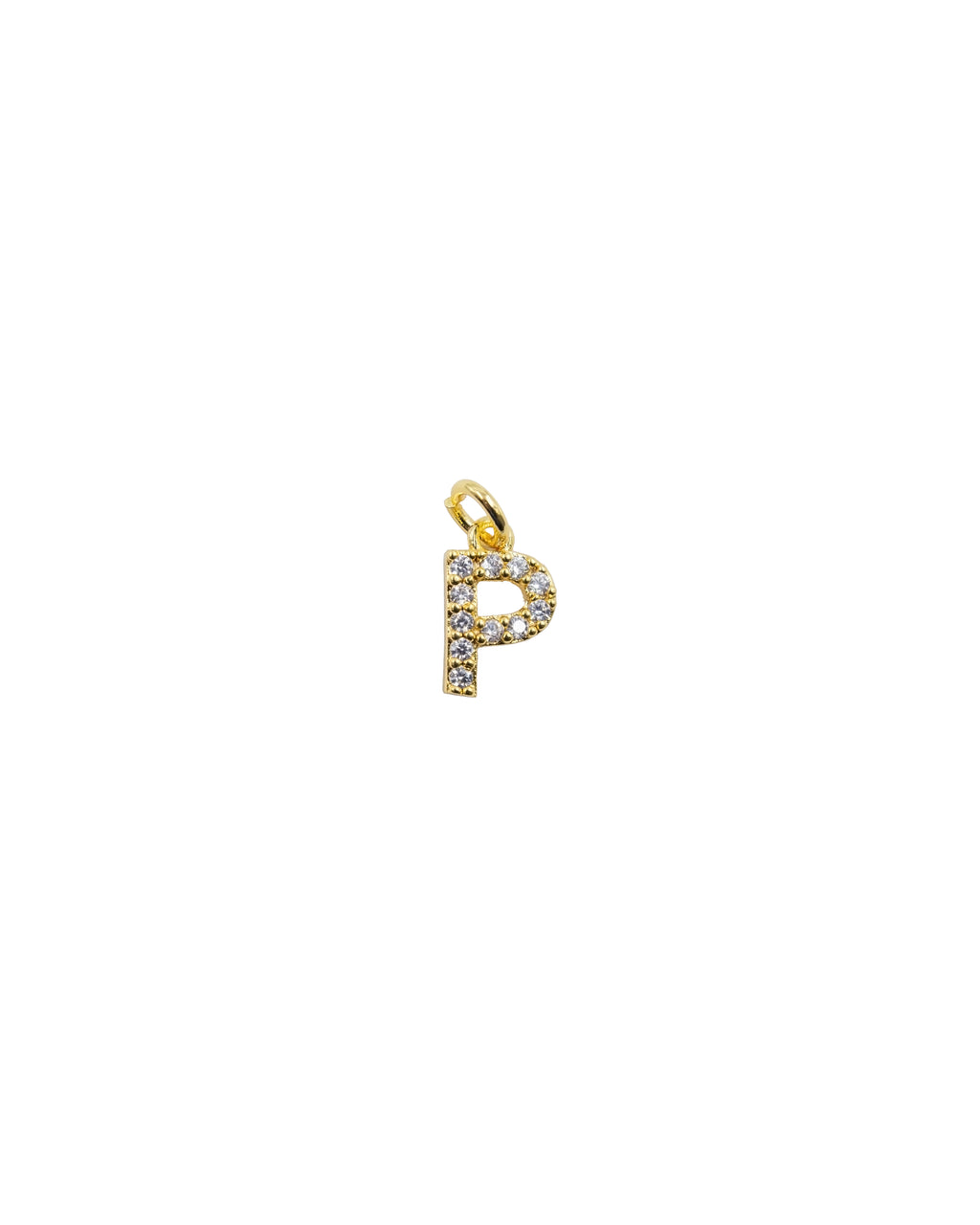 Dije de Letra P M3 - Paquete de 6 - Oro laminado