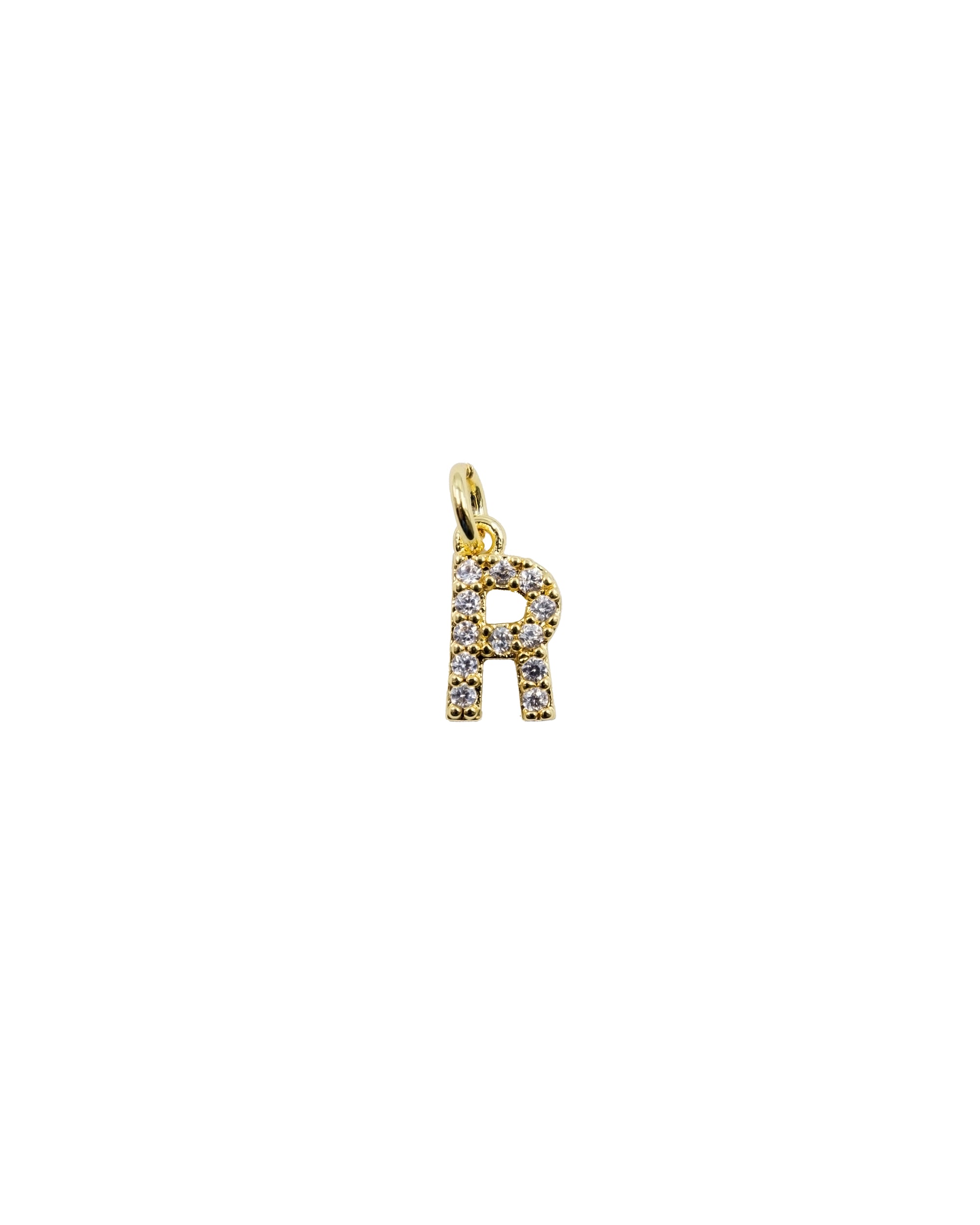 Dije de Letra R M3 - Paquete de 6 - Oro laminado