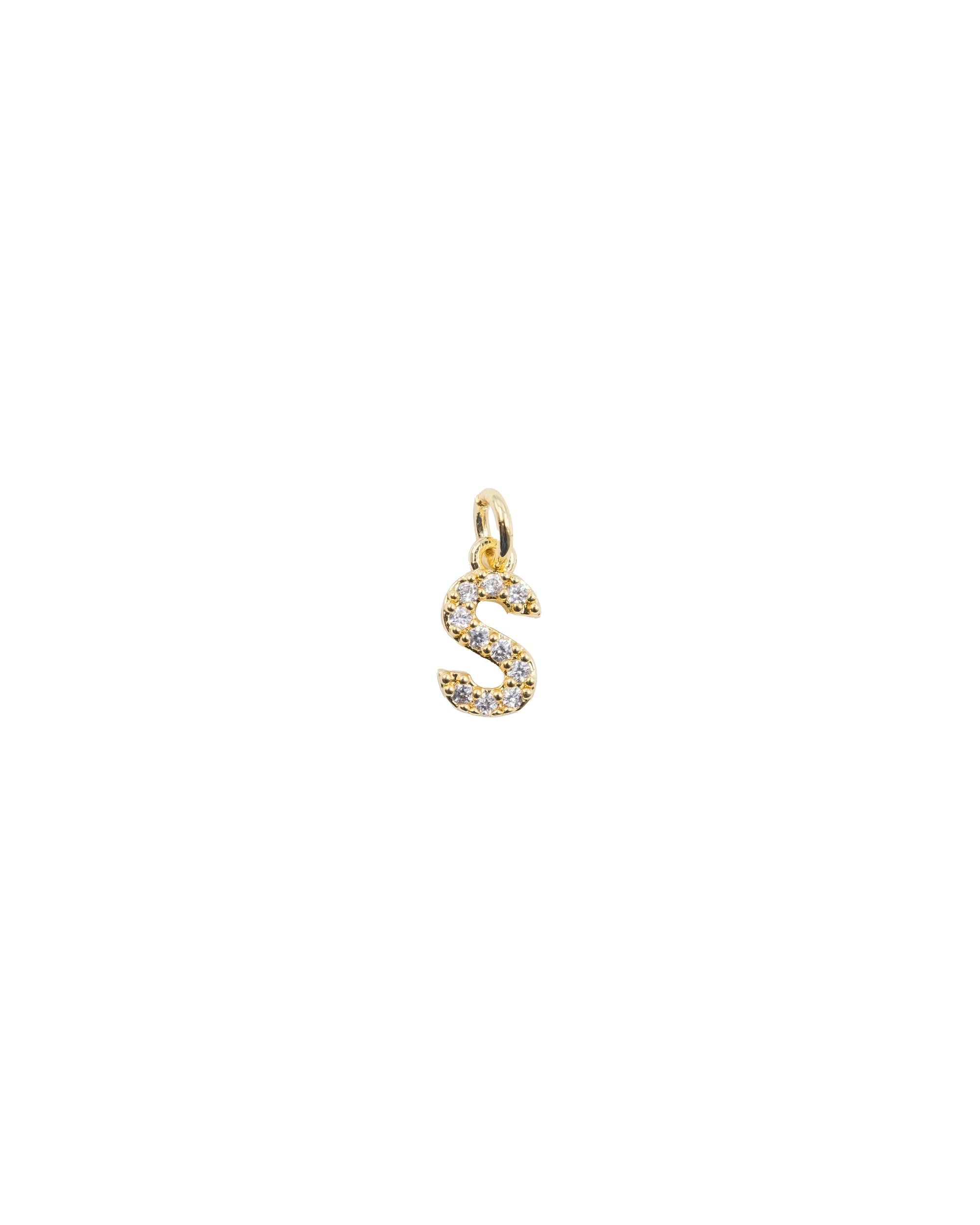 Dije de Letra S M3 - Paquete de 6 - Oro laminado