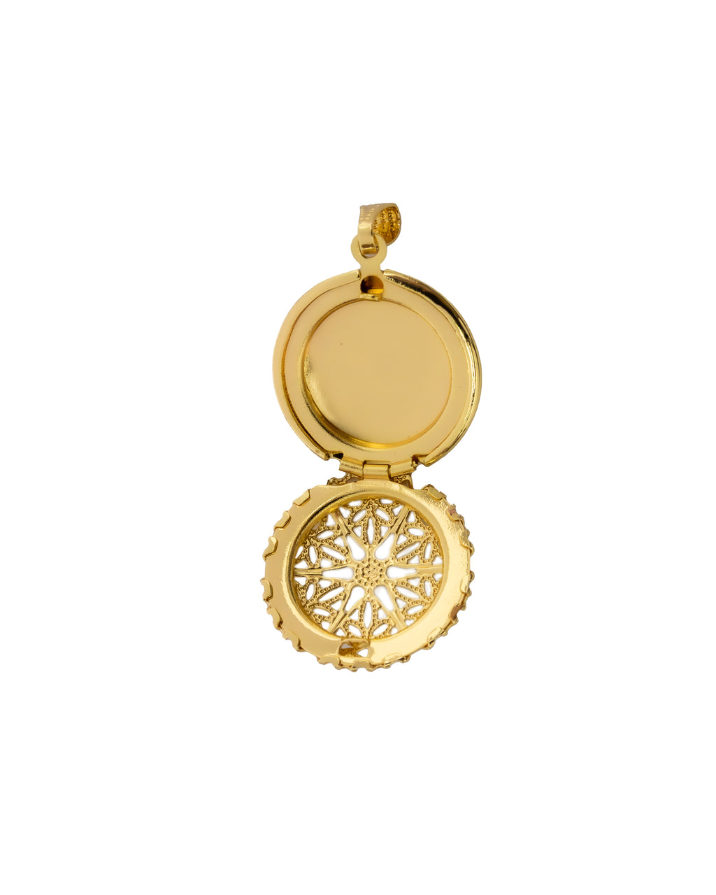 DIJE DE RELICARIO M6 ORO LAMINADO