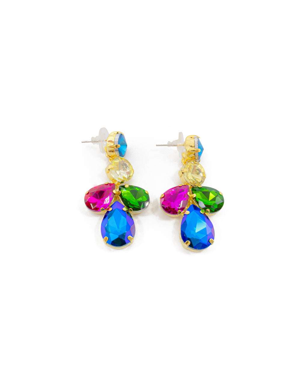 Conjuntos Dorados con Piedras - M68 Oro Laminado