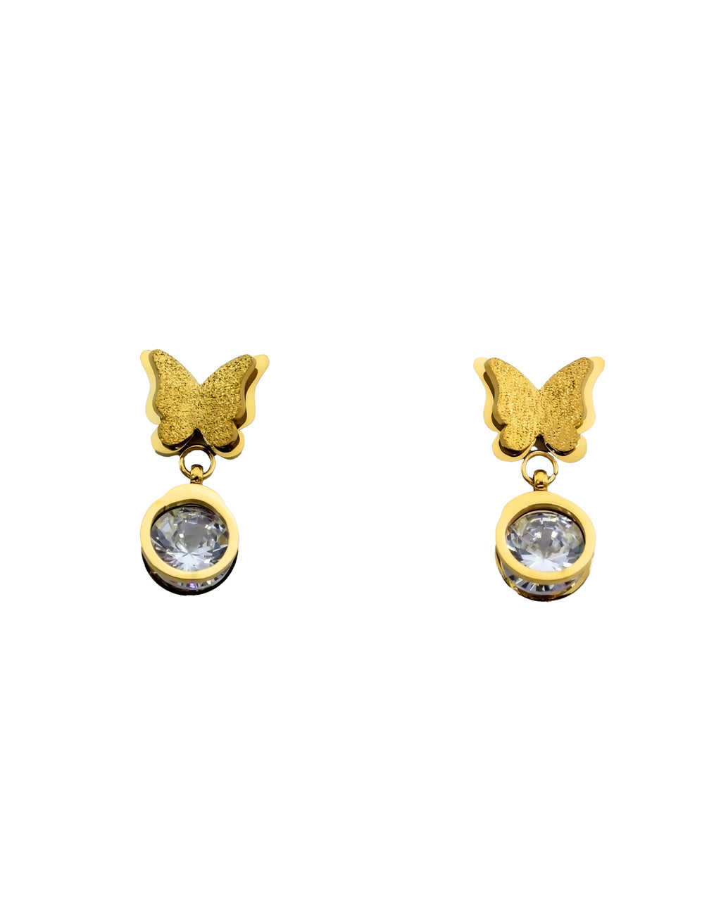 ARETES HUGGIES M6 Oro Laminado