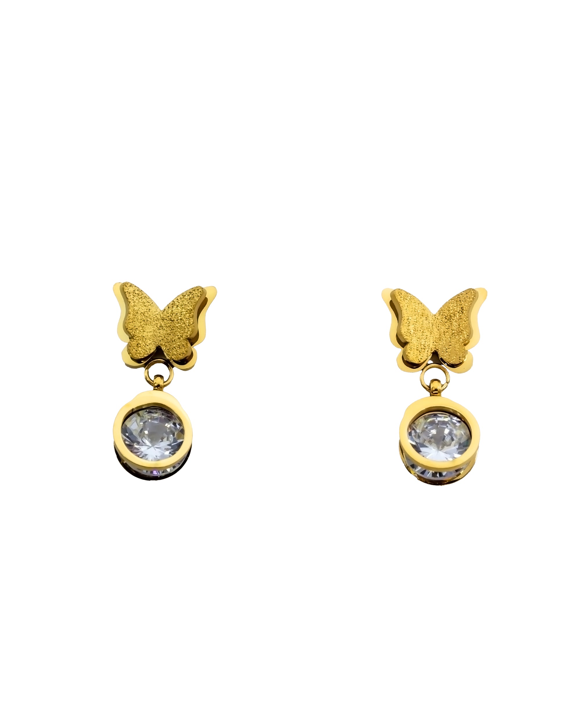 ARETES HUGGIES M6 Oro Laminado