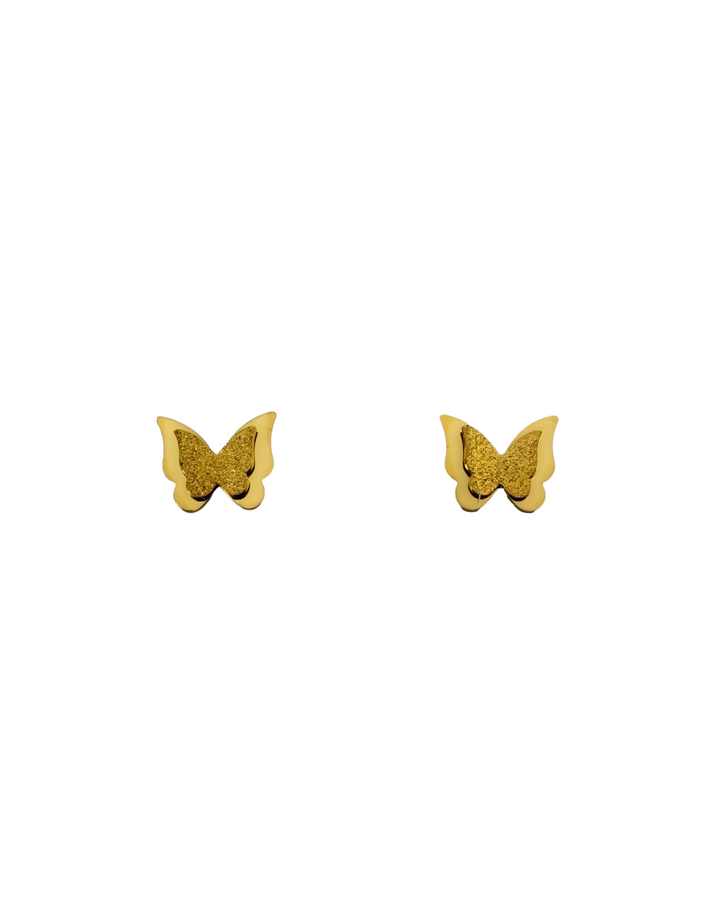 ARETES HUGGIES M6 Oro Laminado