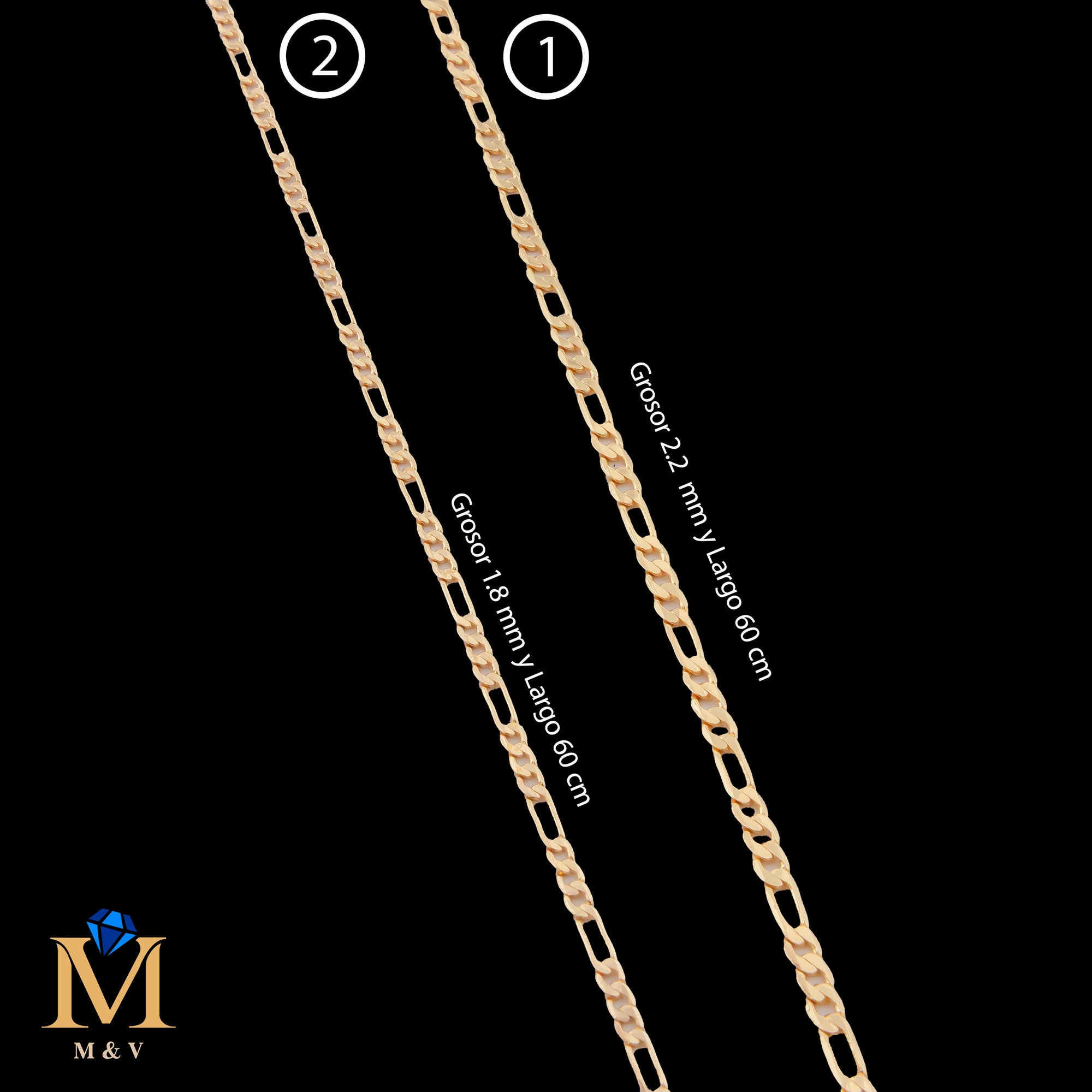 Cadena Xuping Oro Rosado de 60 cm 27/05/26 M1 Oro Laminado