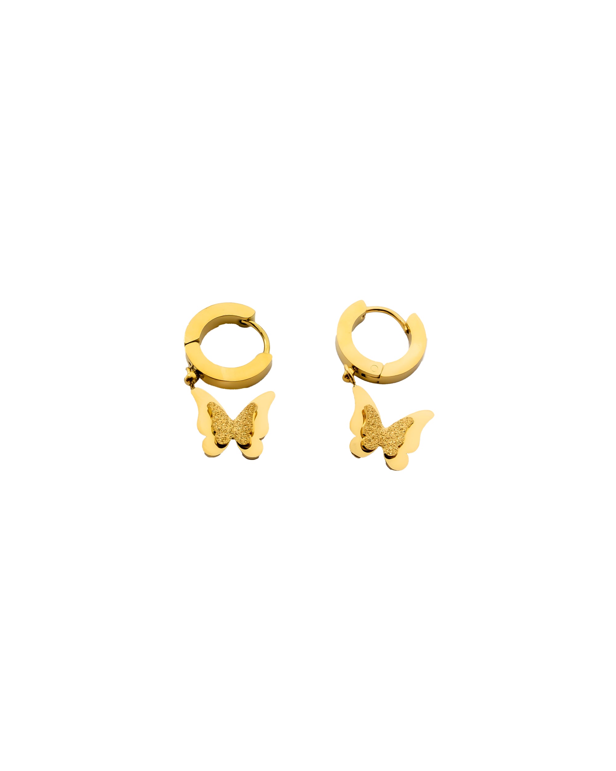 ARETES HUGGIES M3 ORO LAMINADO