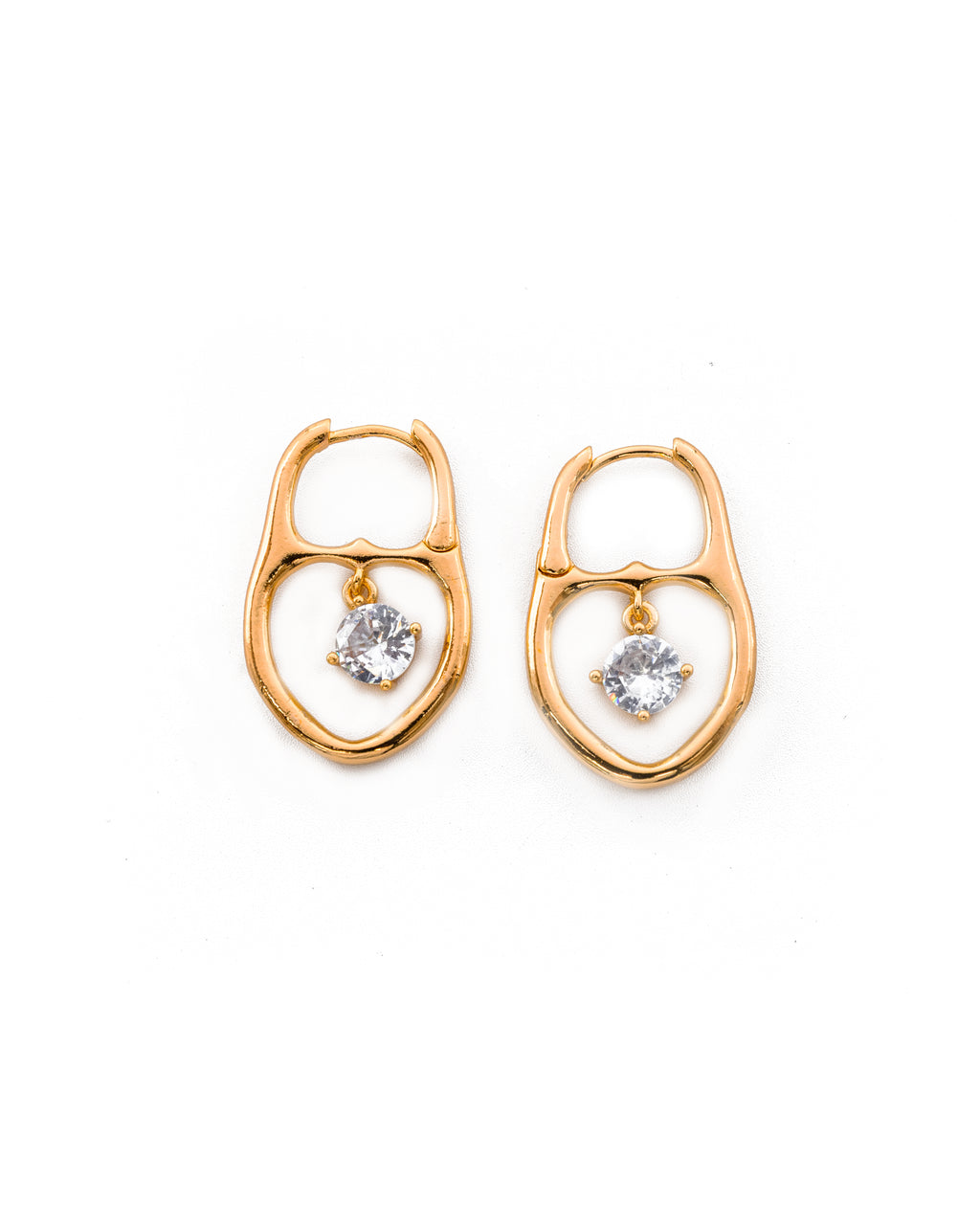 Aretes con Dije M1 ORO LAMINADO