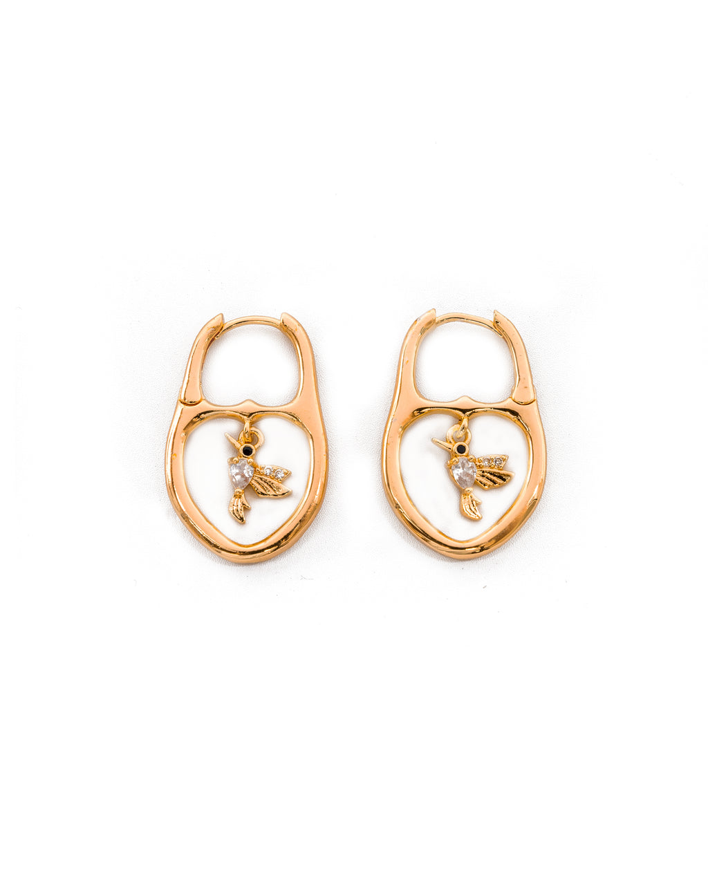 Aretes con Dije M1 ORO LAMINADO