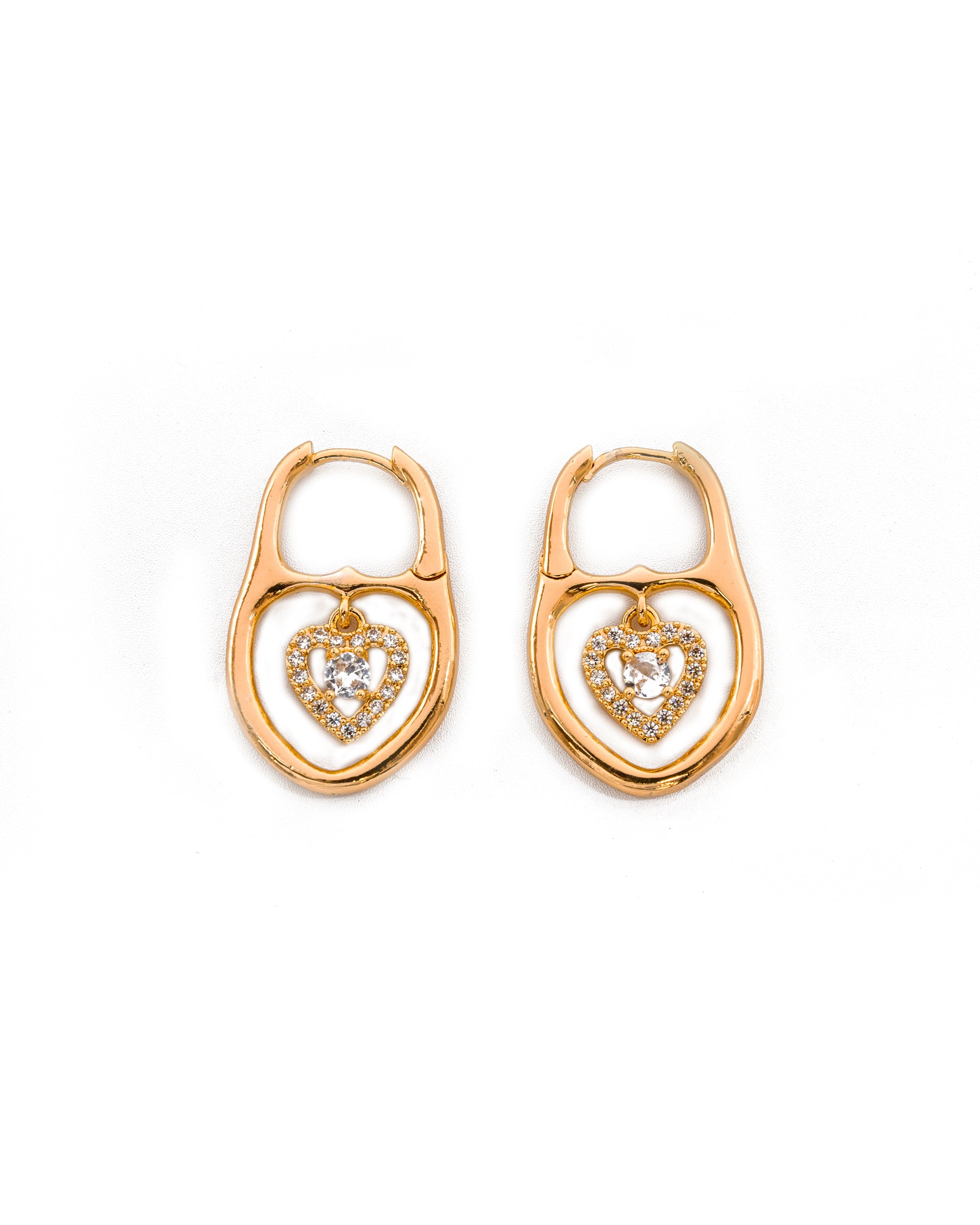 Aretes con Dije M1 ORO LAMINADO