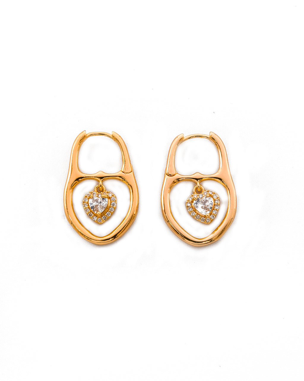 Aretes con Dije M1 ORO LAMINADO