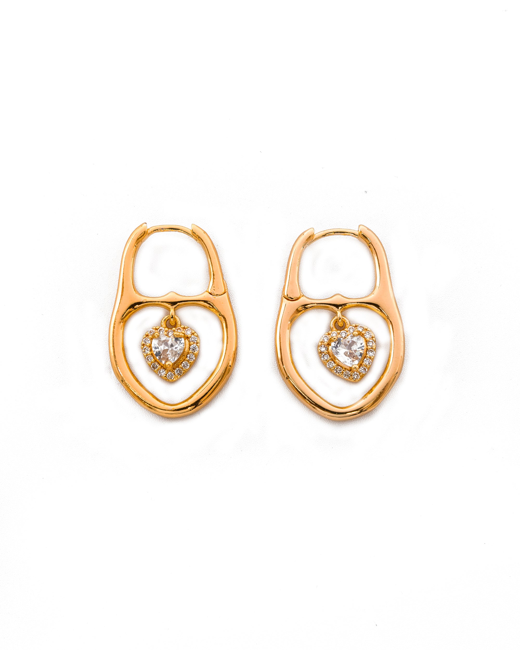 Aretes con Dije M1 ORO LAMINADO