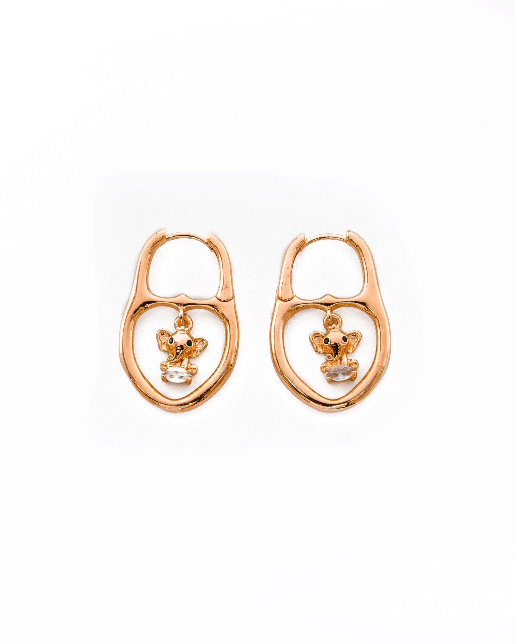 Aretes con Dije M1 ORO LAMINADO