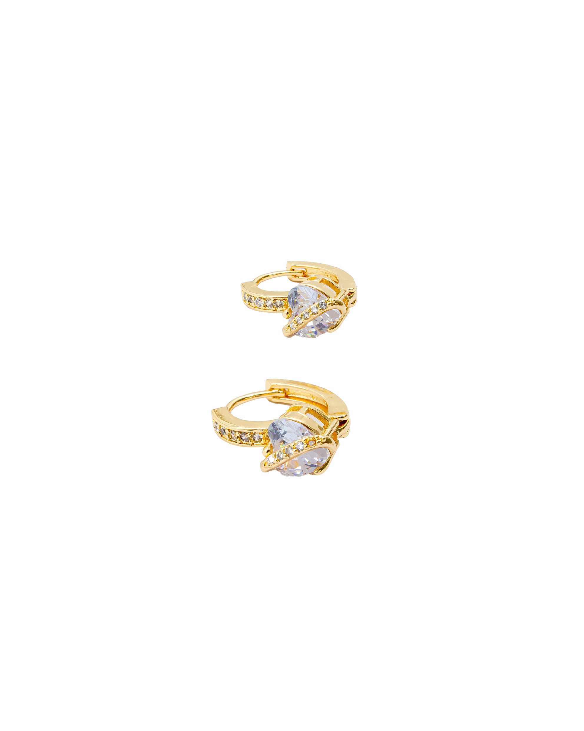Aretes Huggies Dorados M2 Oro Laminado