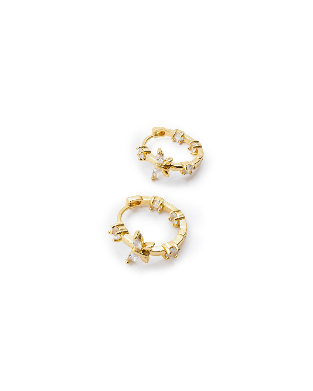 Aretes Huggies Dorados M3 ORO LAMINADO