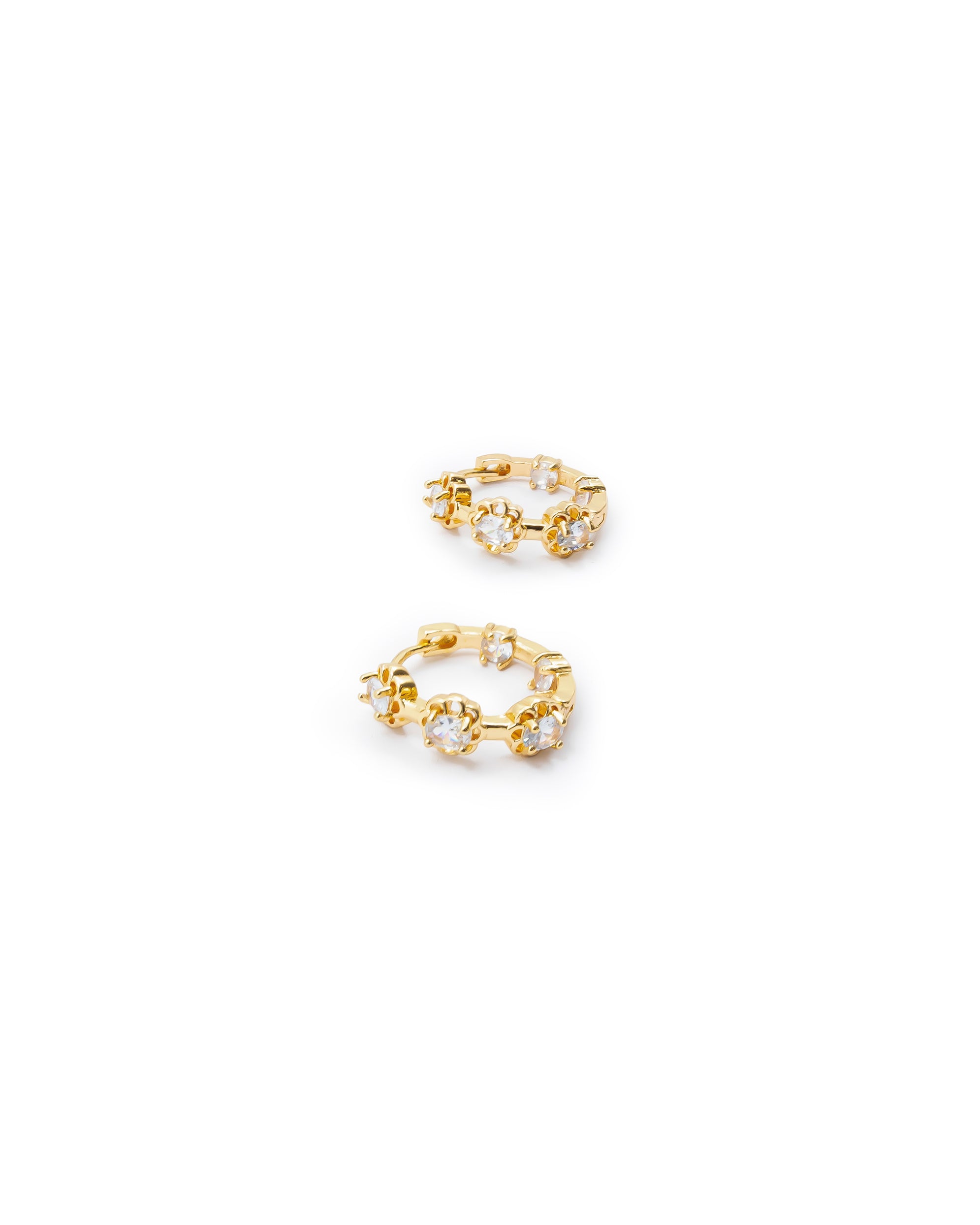 Aretes Huggies Dorados M4 ORO LAMINADO