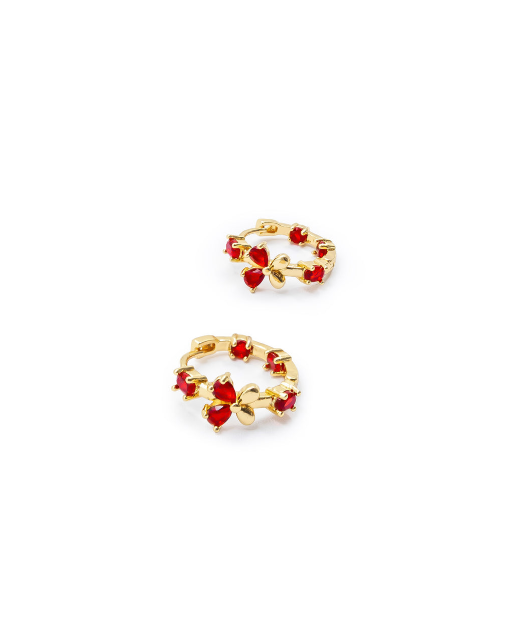 Aretes Huggies Dorados M4 ORO LAMINADO