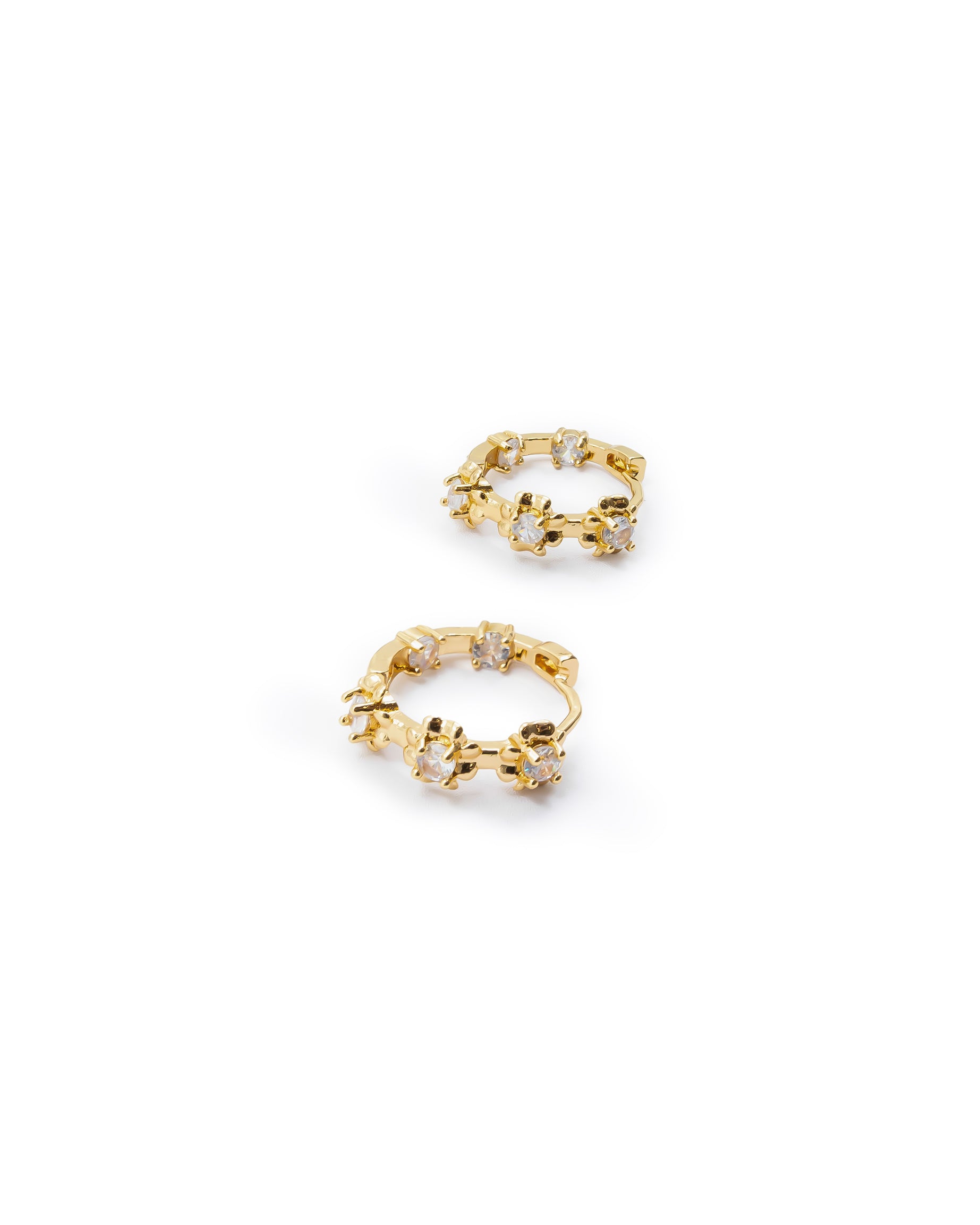 Aretes Huggies Dorados M5 Oro Laminado