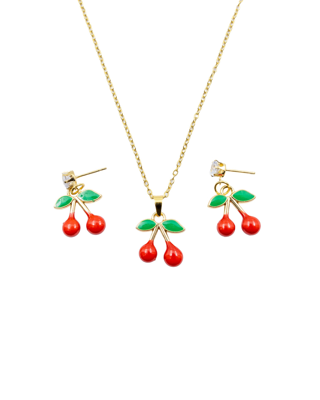 Conjunto de cereza M10 ORO LAMINADO