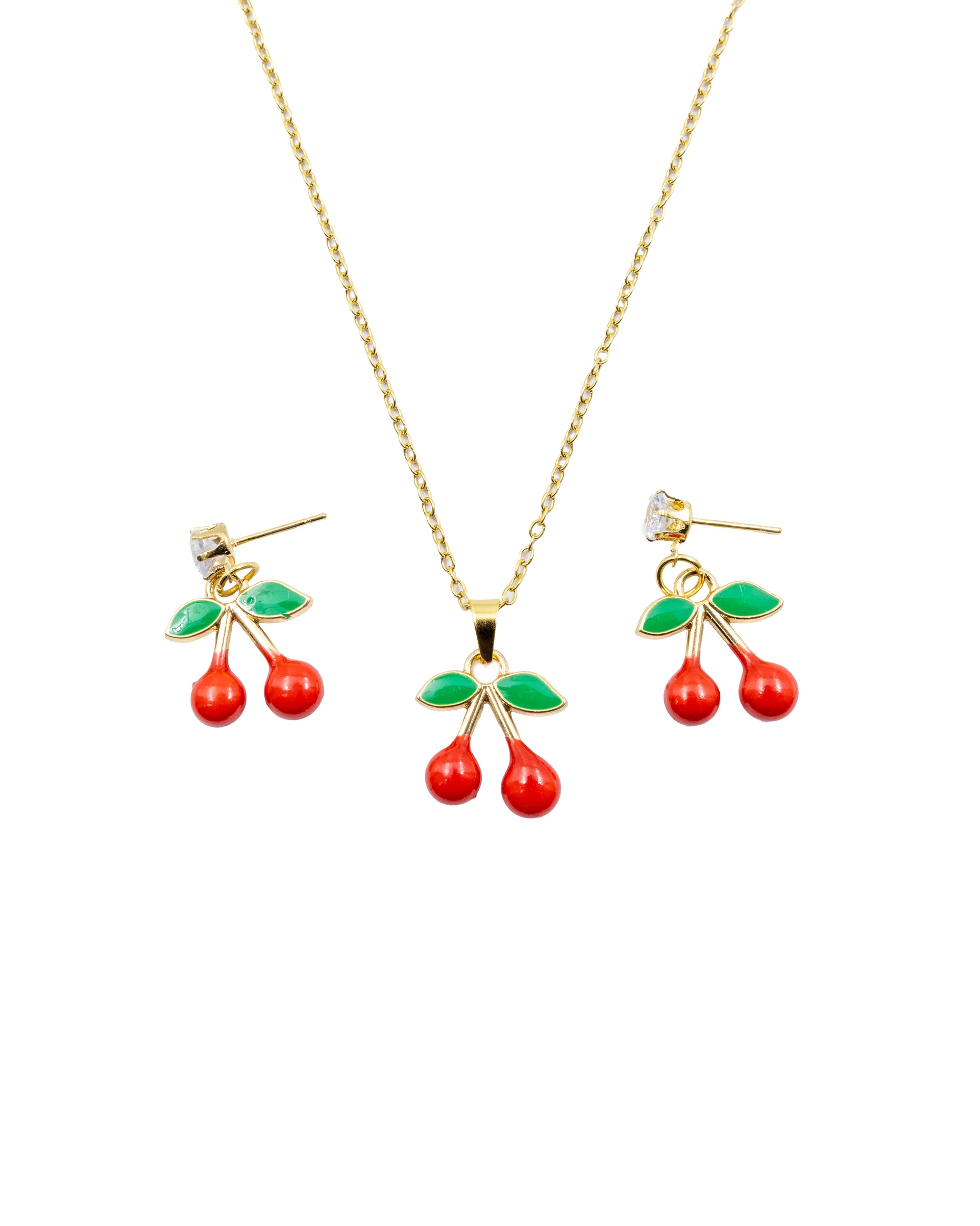 Conjunto de cereza M10 ORO LAMINADO