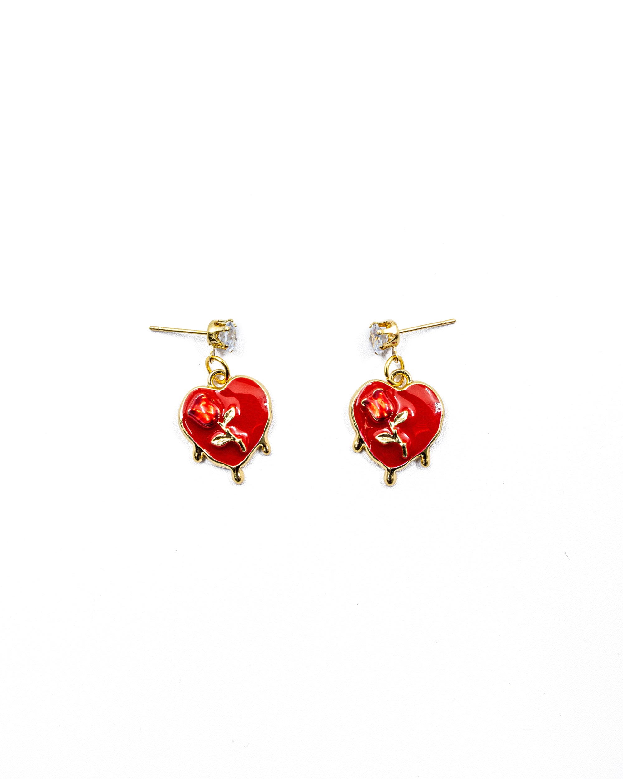 Conjunto de CORAZON M14 ORO LAMINADO