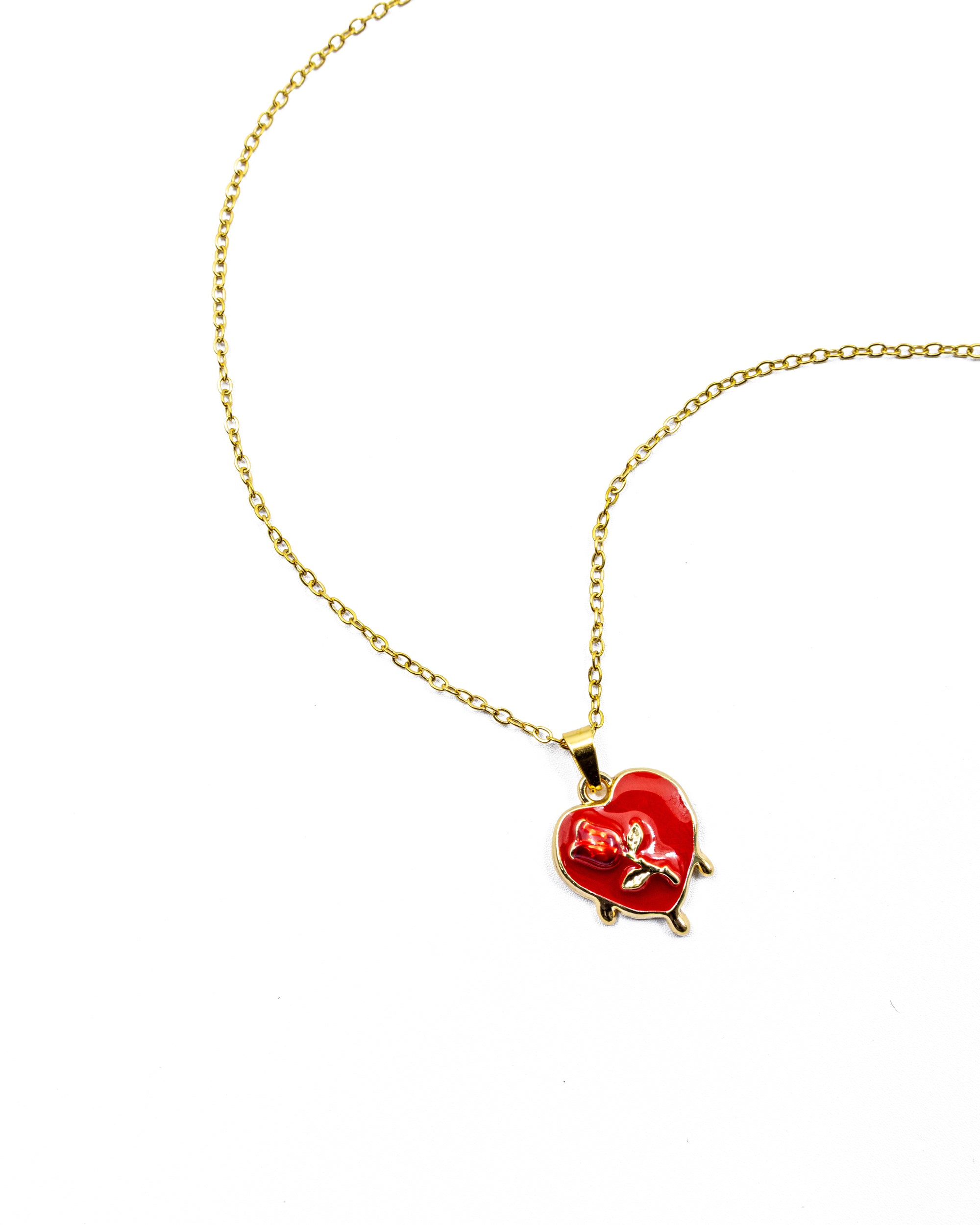 Conjunto de CORAZON M14 ORO LAMINADO