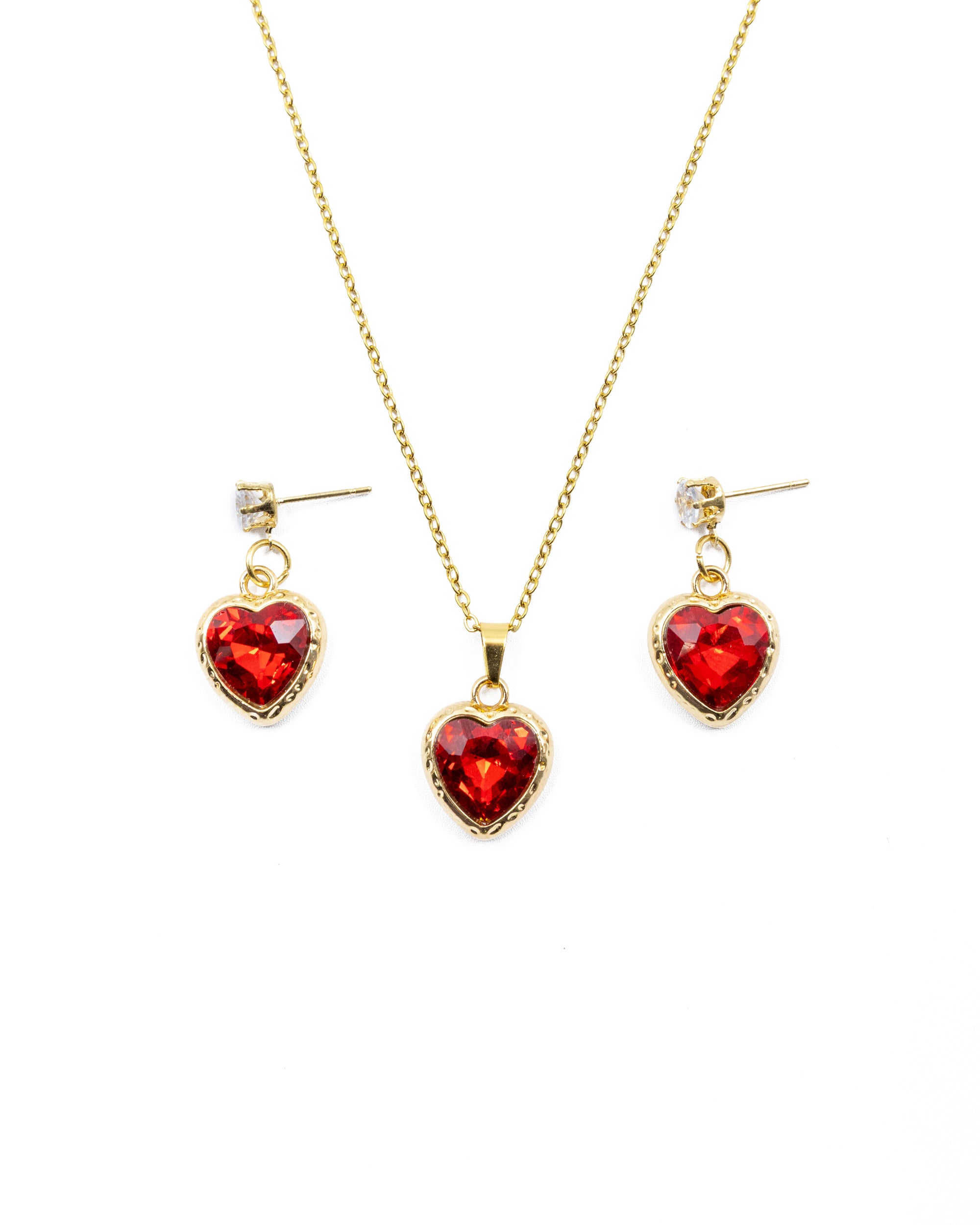 Conjunto de CORAZON M16 ORO LAMINADO