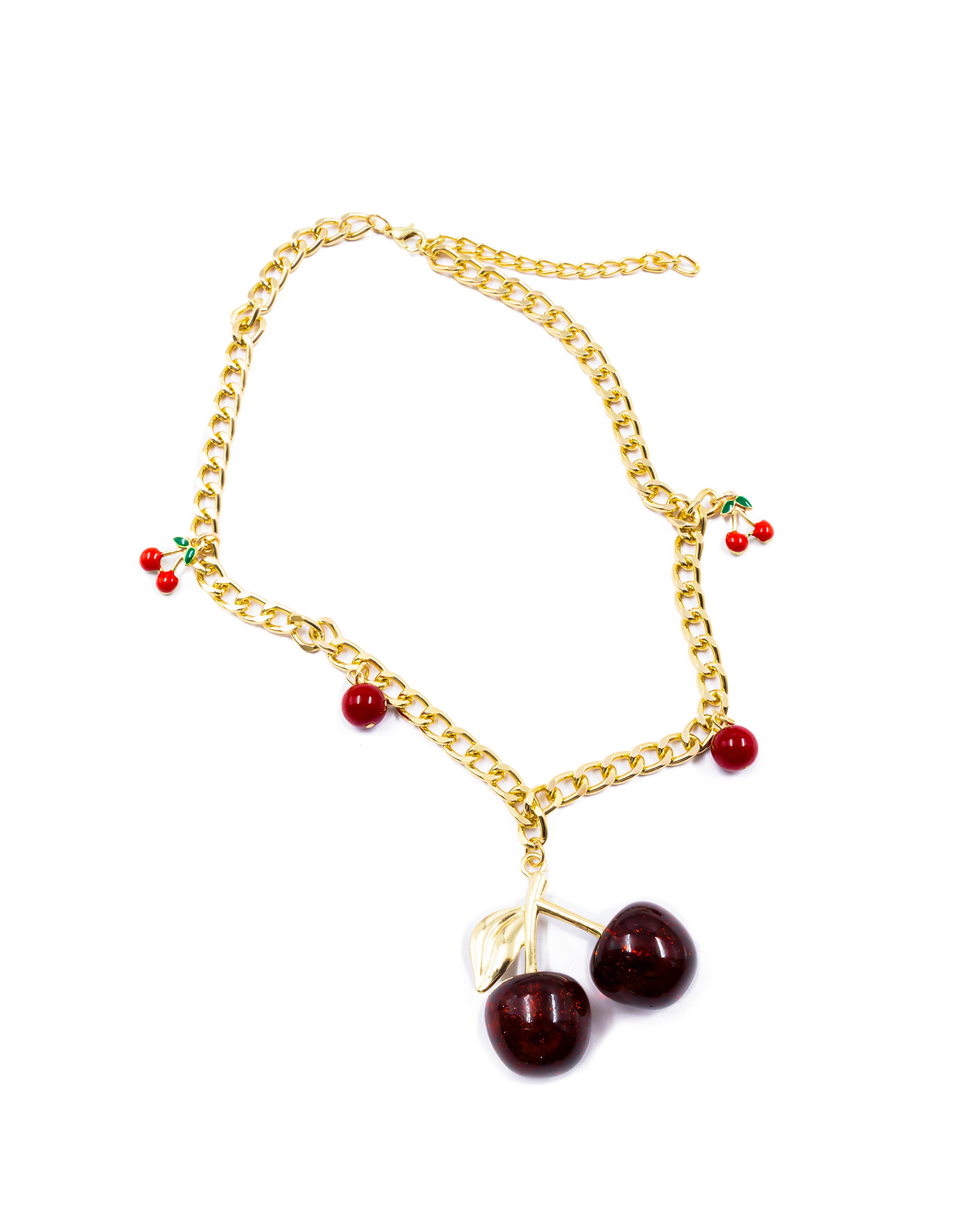 Collar con dije de Fruta M11 - Oro laminado