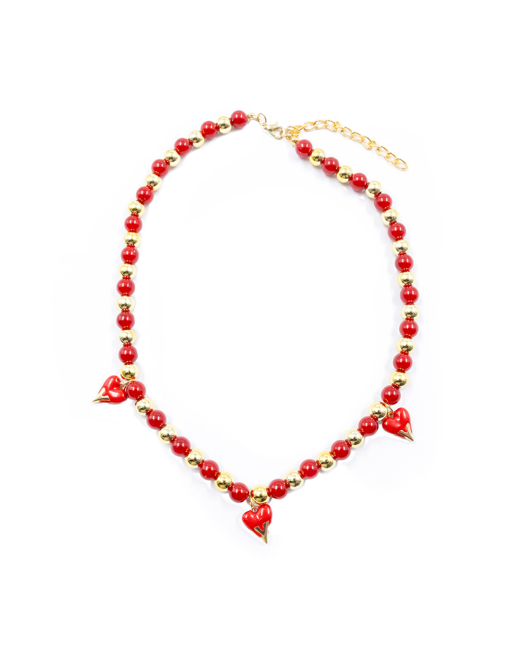 Collar de Perlas con dije de Fruta M24 - Oro laminado