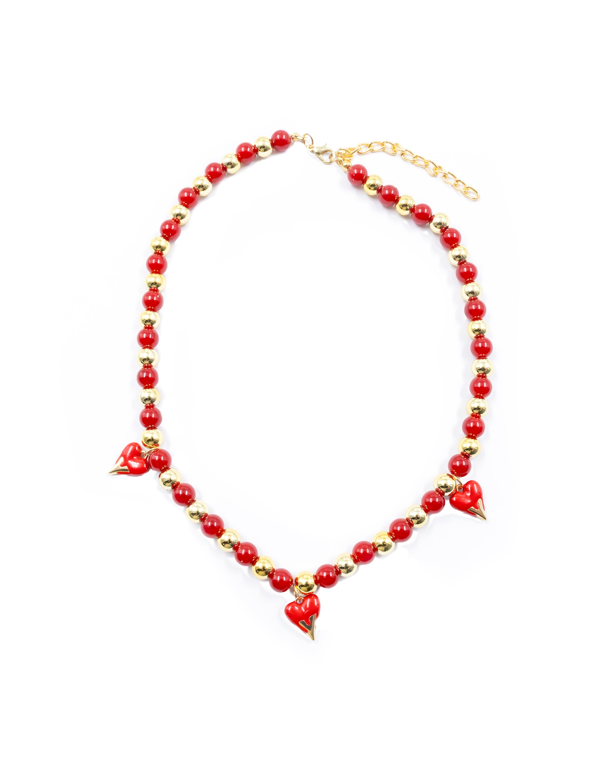 Collar de Perlas con dije de Fruta M24 - Oro laminado