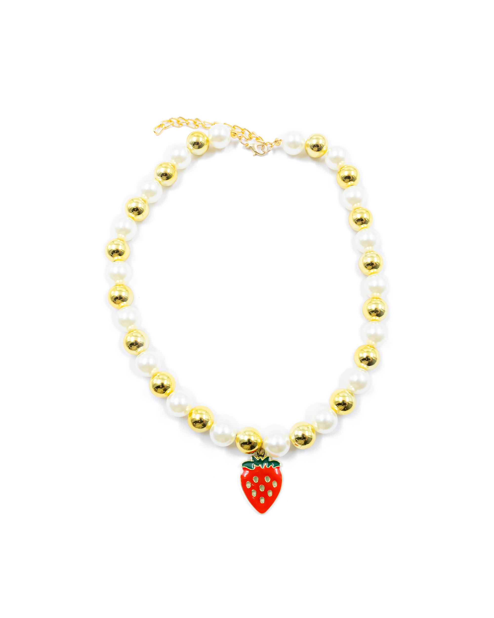 Collar con dije de Fruta M17 - Oro laminado