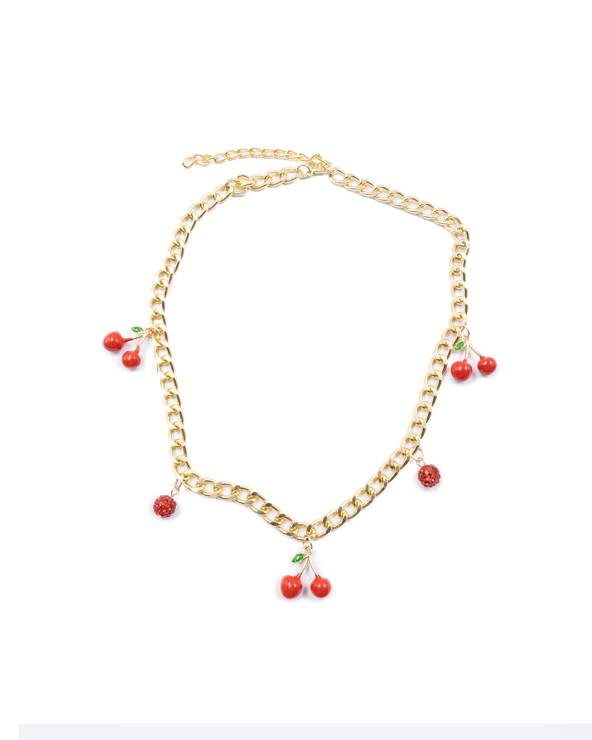 Collar con dije de Fruta M6 - Oro laminado